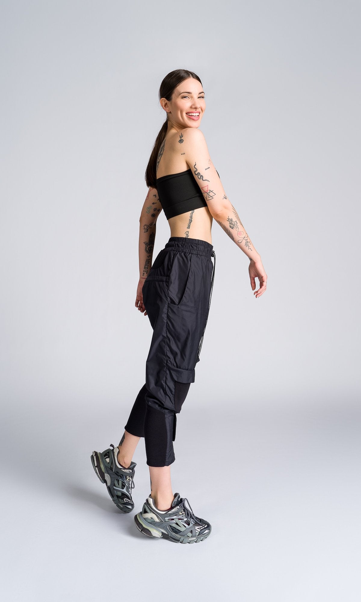 Knee Flap Track Pants - AAKASHA