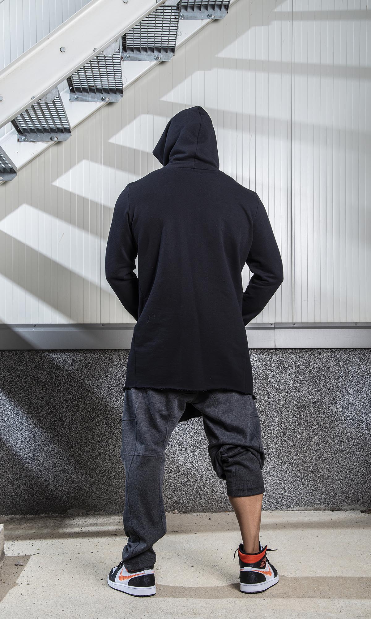 Raw Hem Open Sweatshirt - AAKASHA