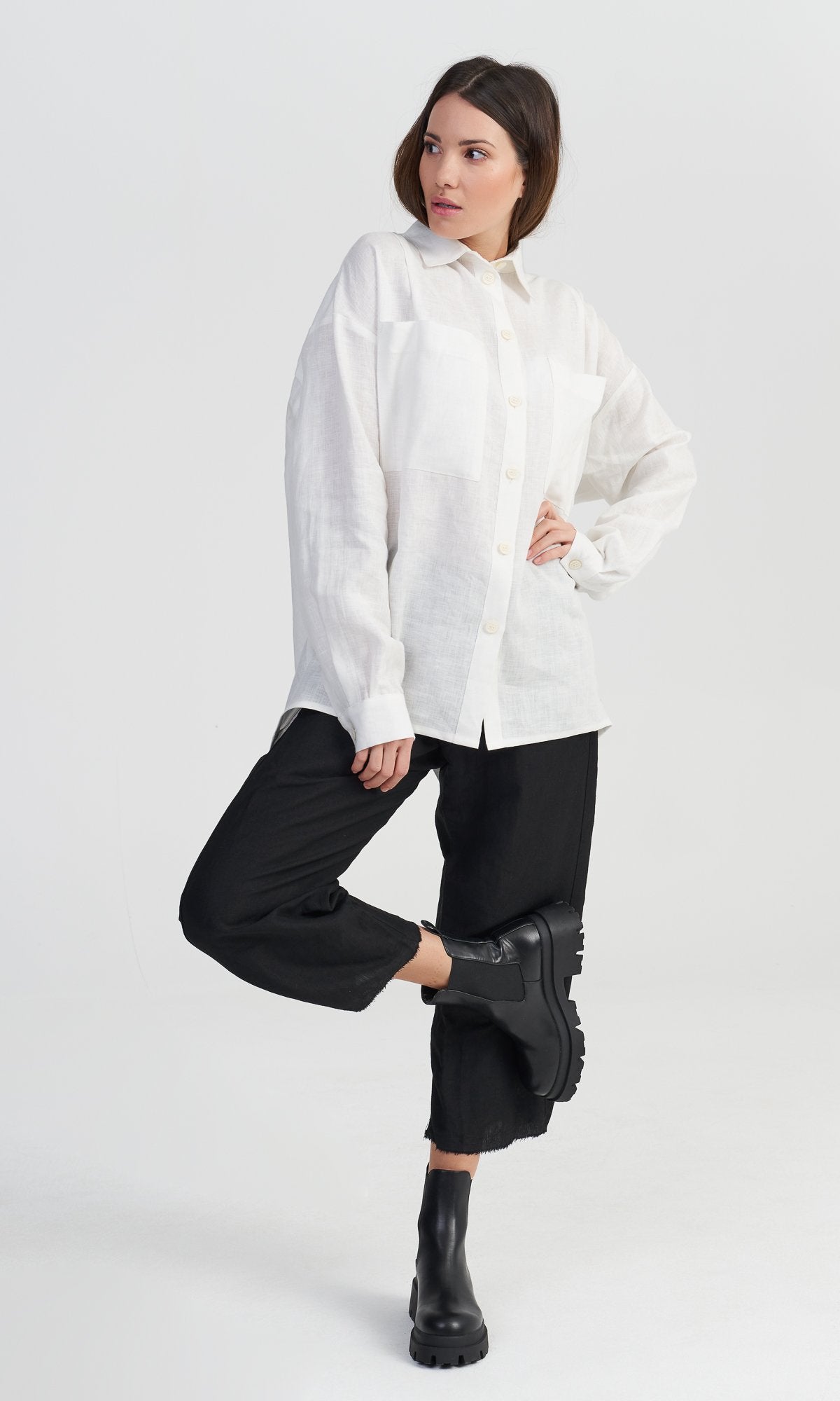 White Sparrow Linen Shirt - AAKASHA