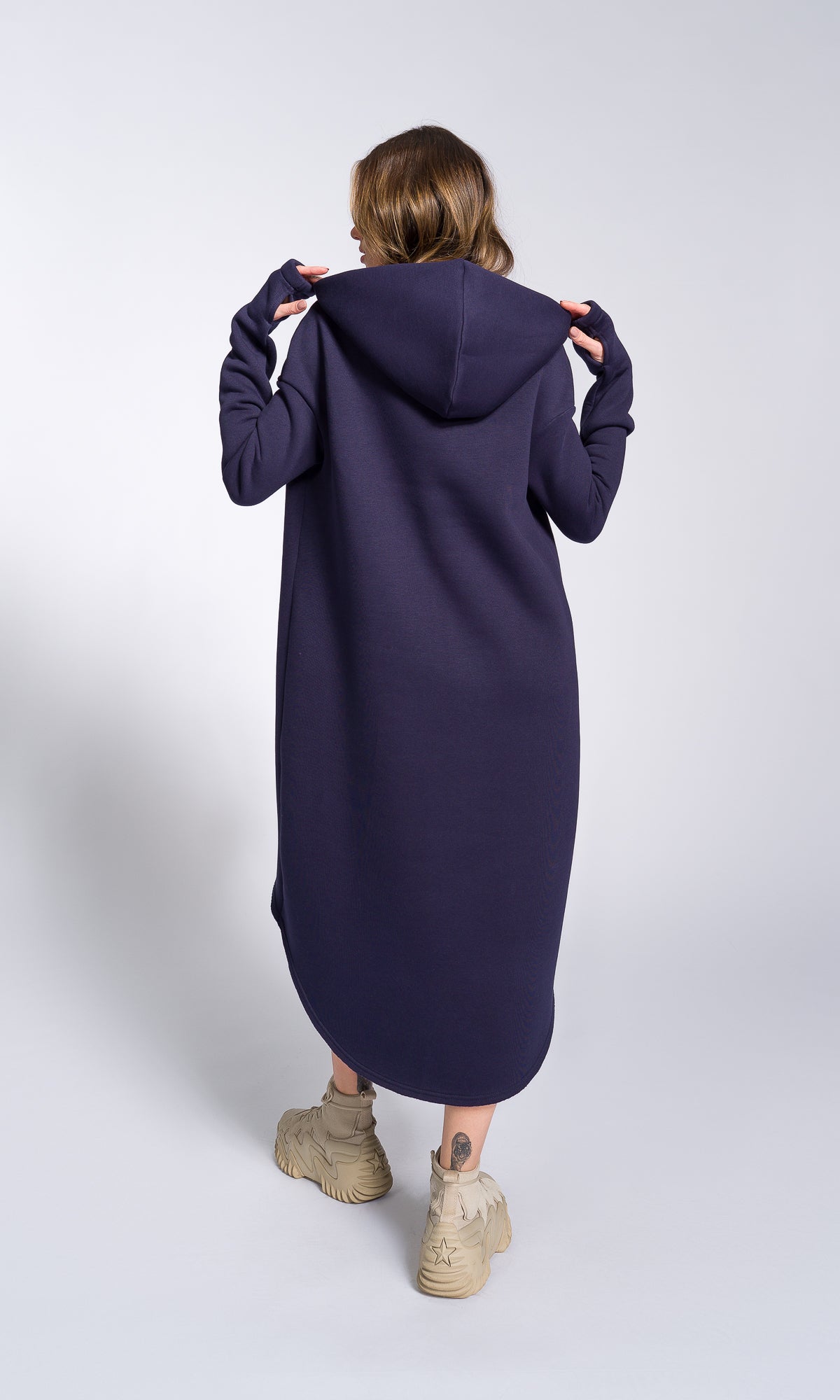 Asymmetric Maxi Hoodie - AAKASHA