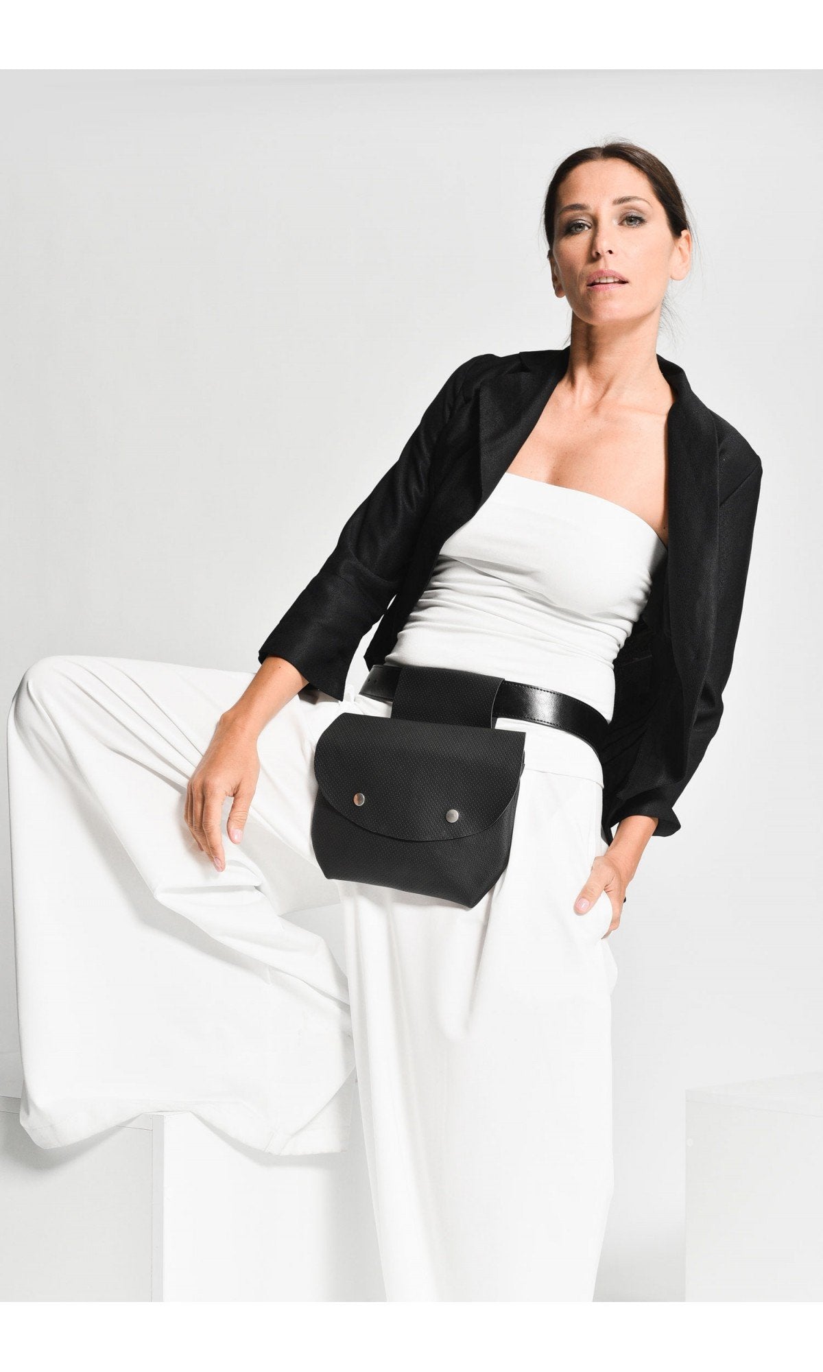 Perfo Leather Belt Bag