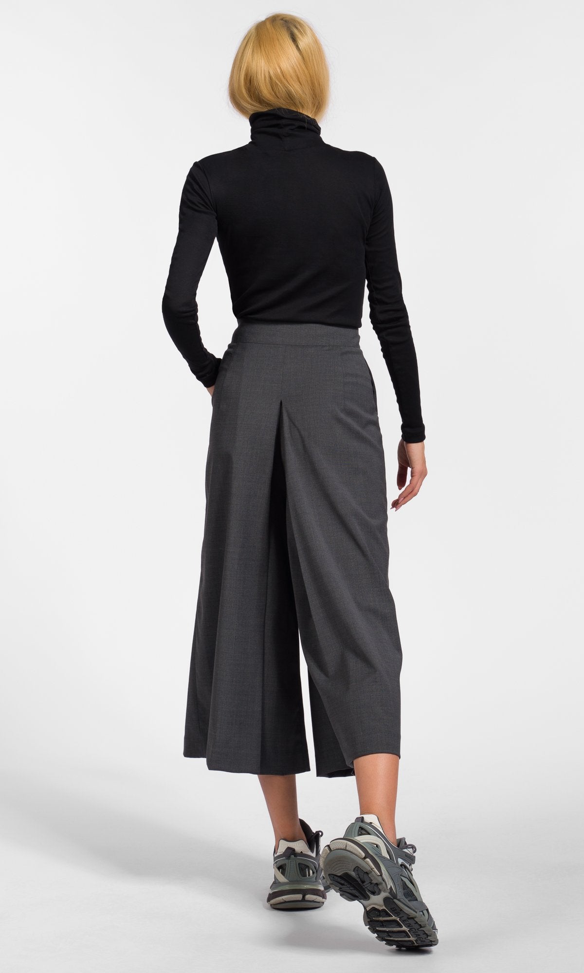 Inverted Pleat Skirt Pants - AAKASHA