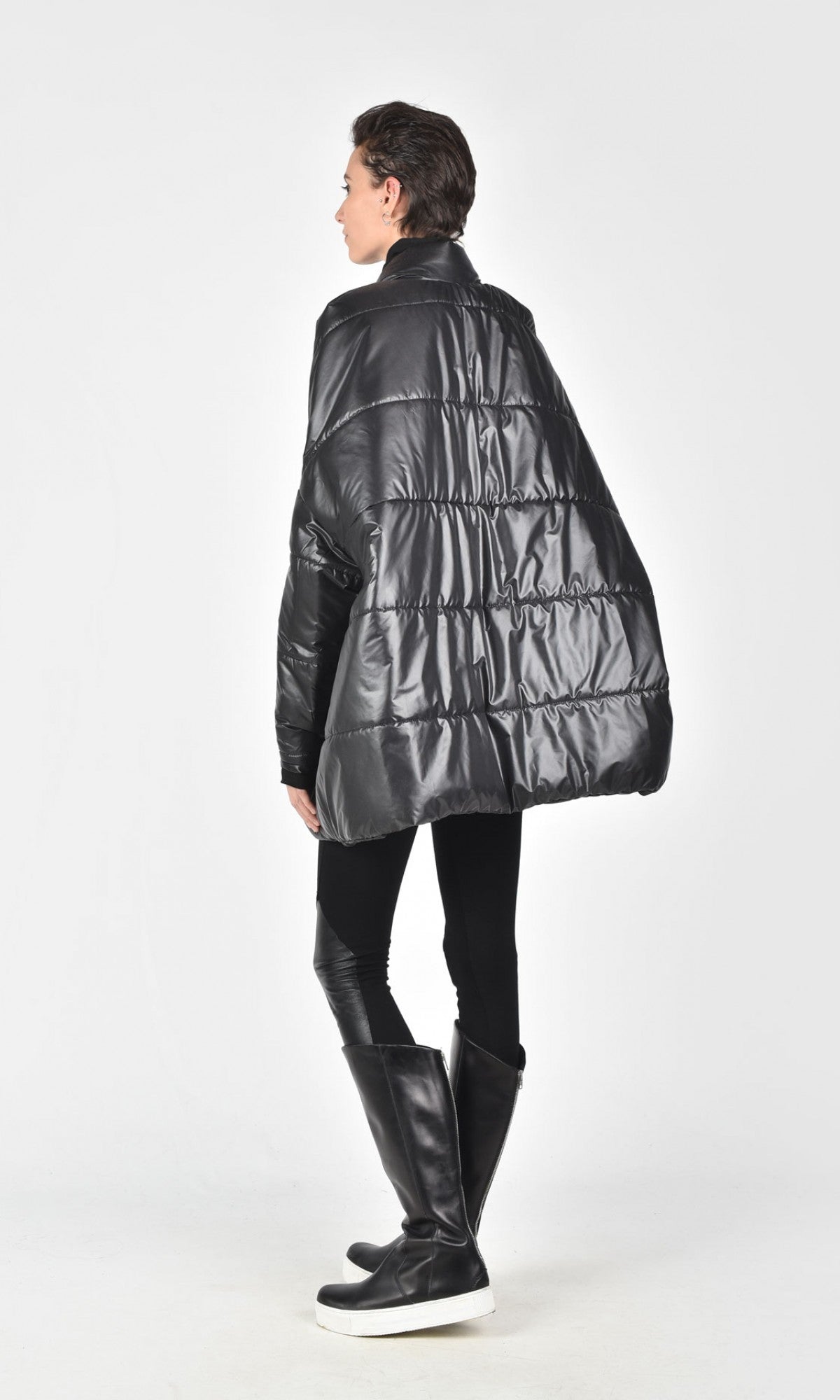 Short Quilted Oversized Coat