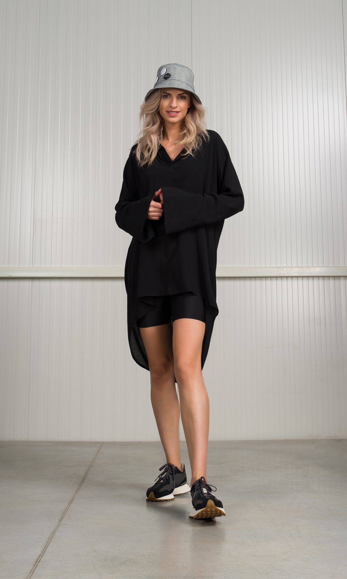 Draped Back Tunic Shirt - AAKASHA