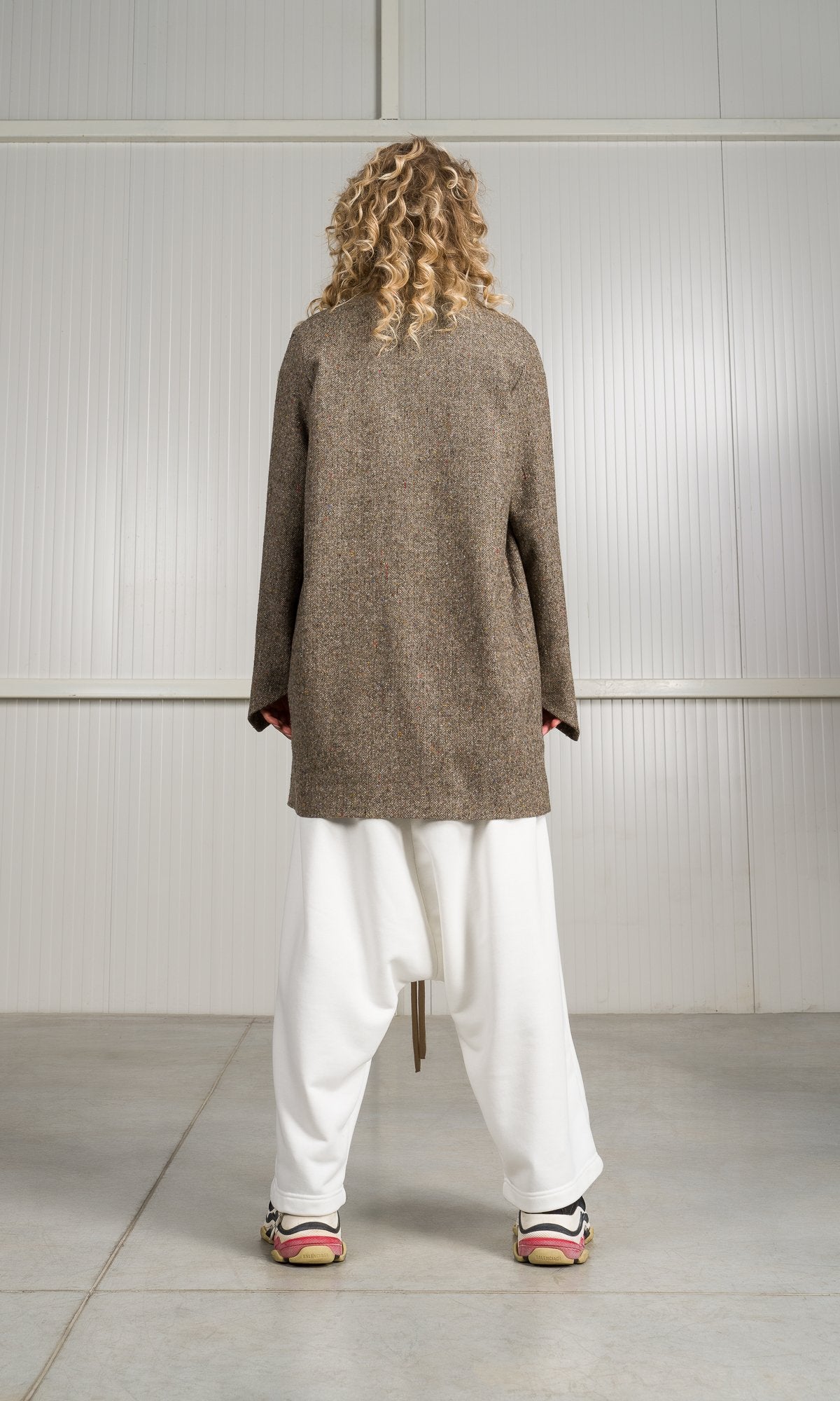 Donegal Tweed Cocoon Coat - AAKASHA