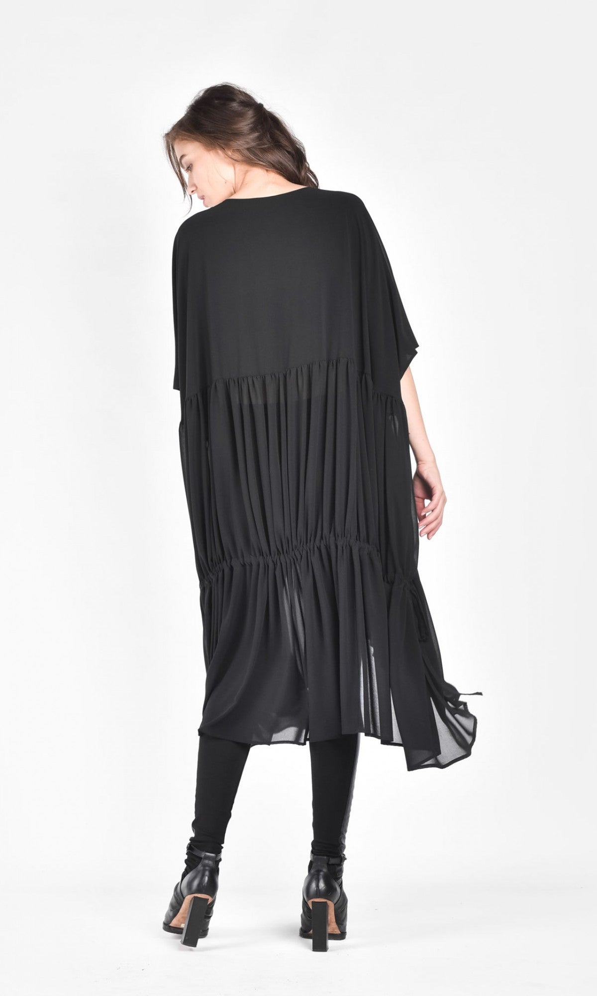Maxi Chiffon Draped Dress