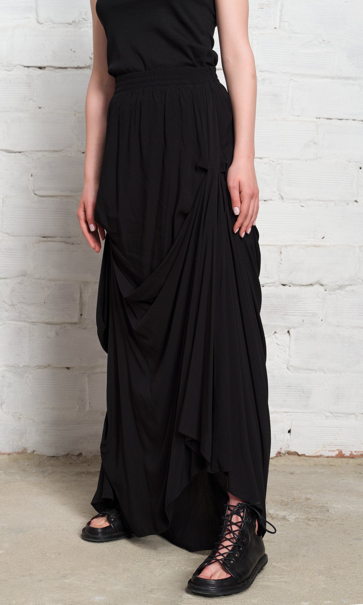 Long Draped Skirt - AAKASHA