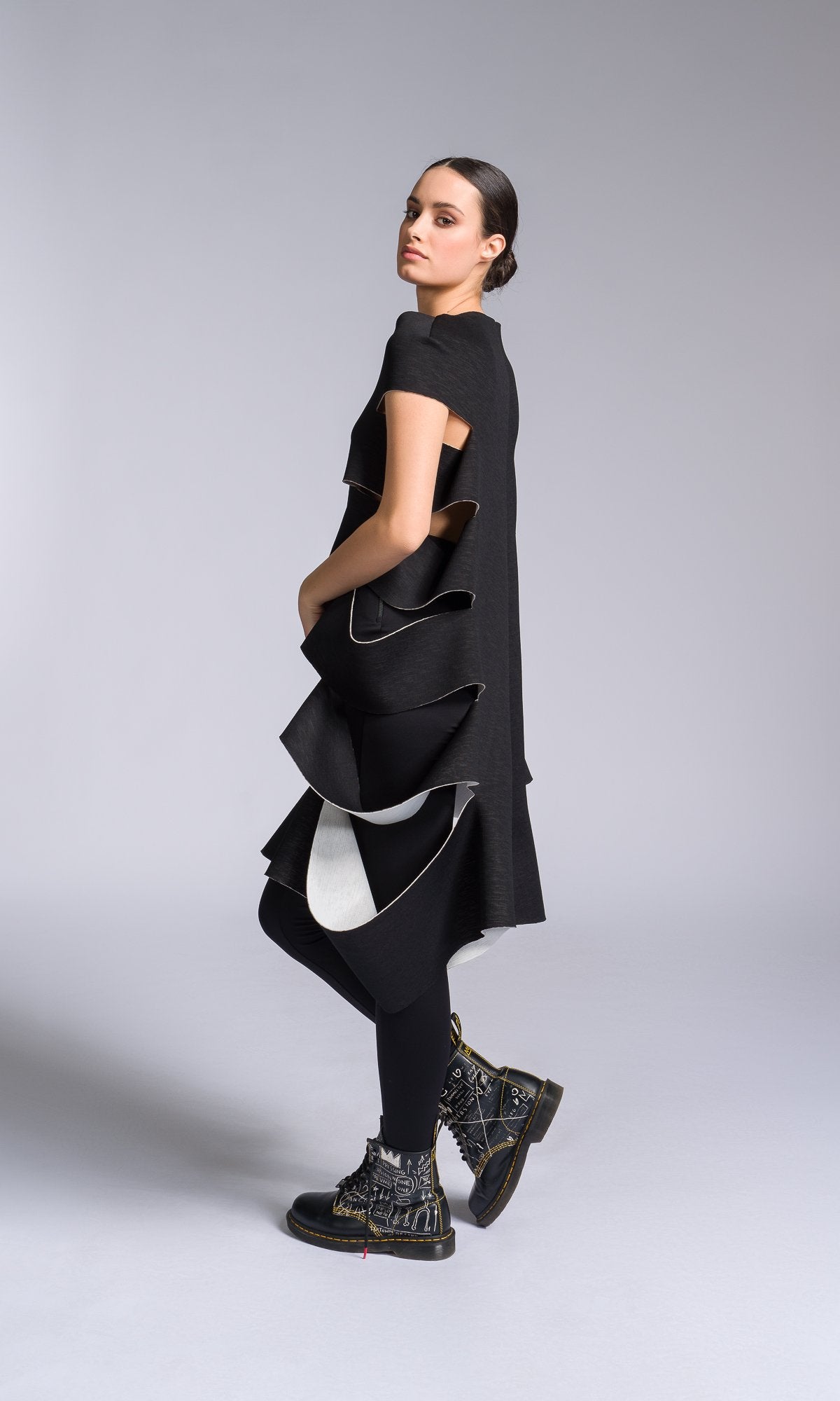 Neoprene Tunic with Side Cutouts - AAKASHA