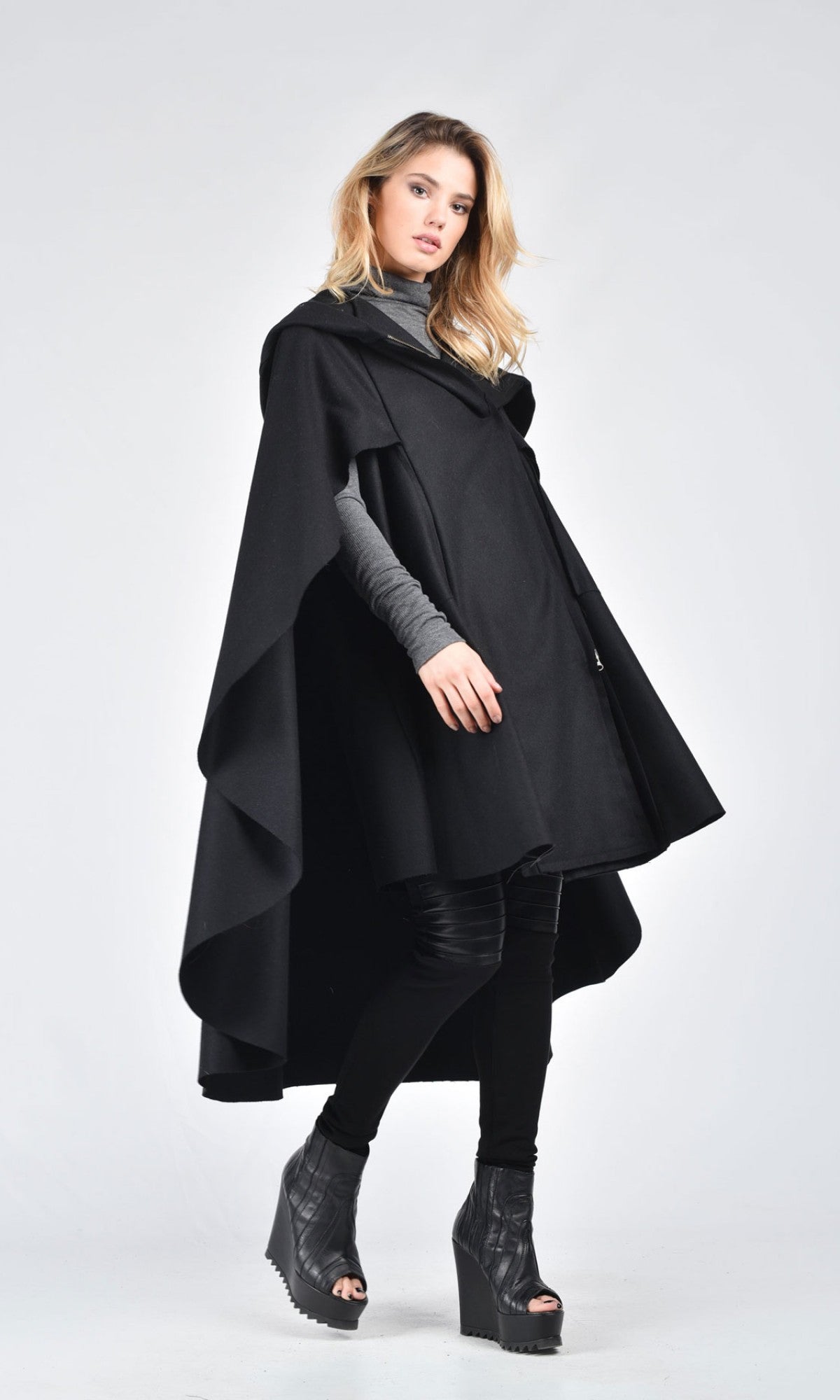 Hooded Cape Coat