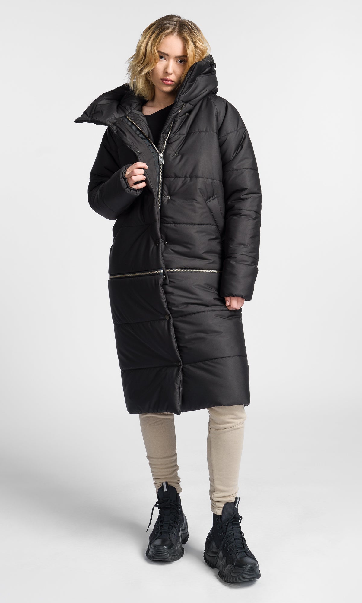 Detachable Straight Quilted Jacket