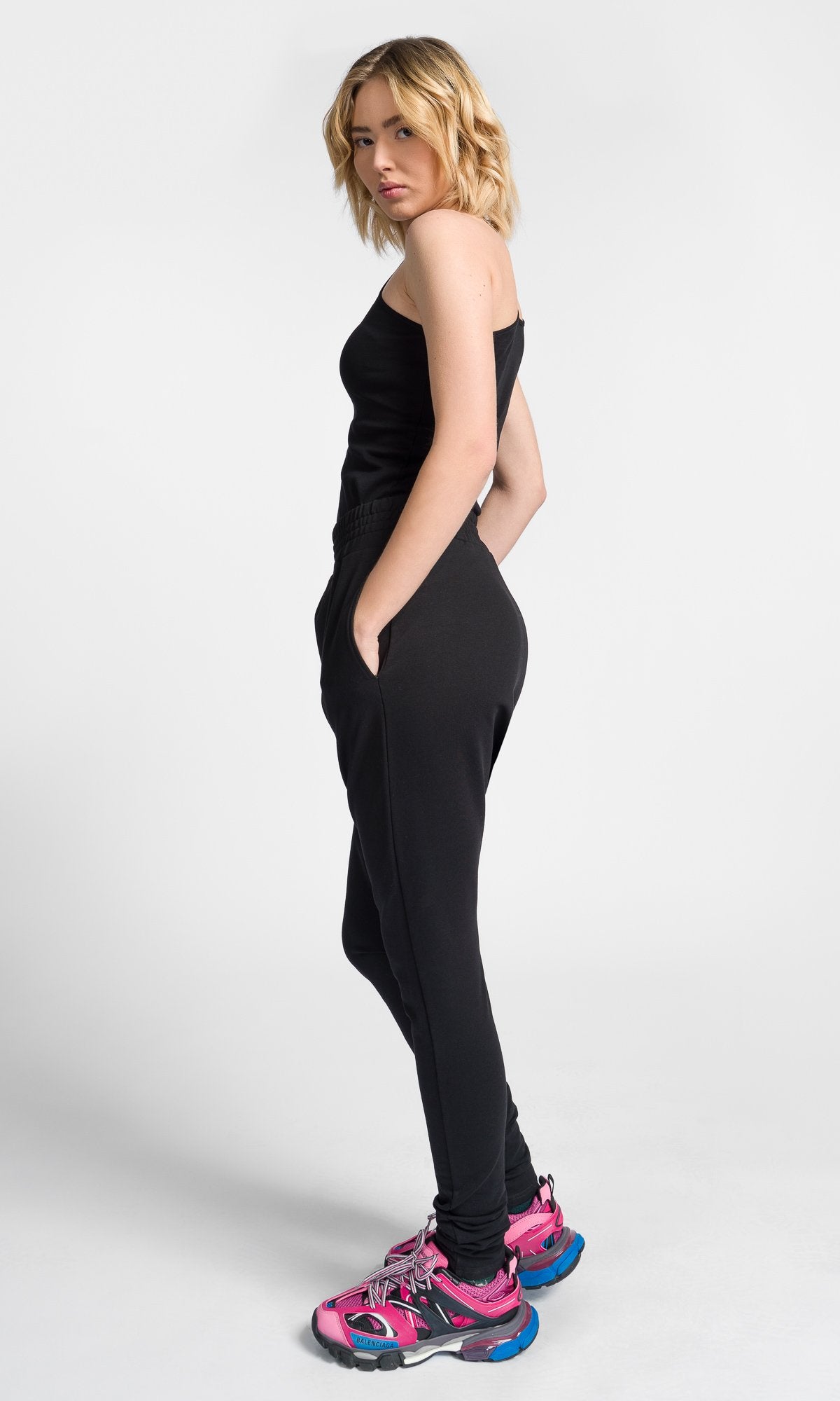 Inverted Pleat Drop Crotch Pants - AAKASHA