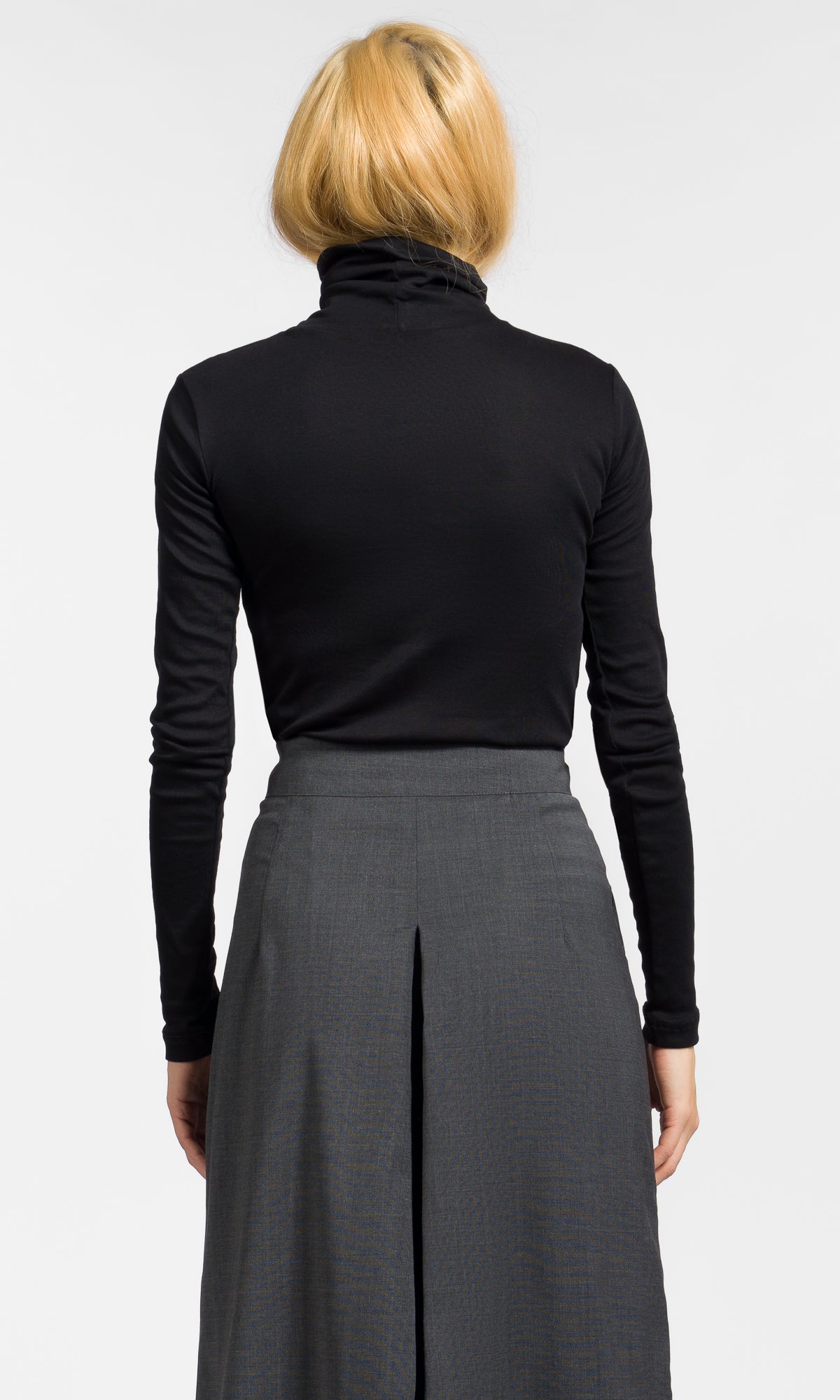 Wrap Turtleneck Cut-Out Top - AAKASHA