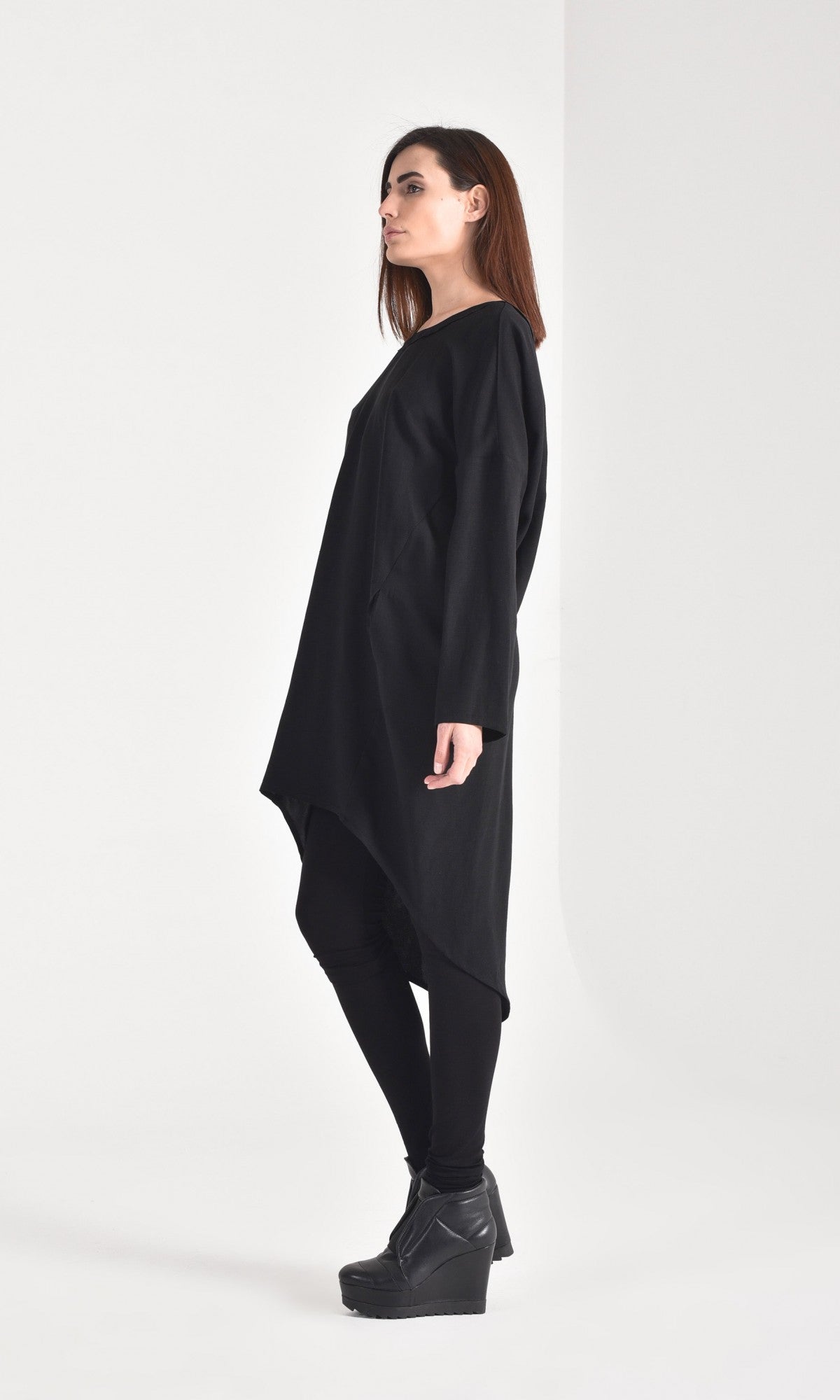 Back Buttoned Linen Shirt - AAKASHA