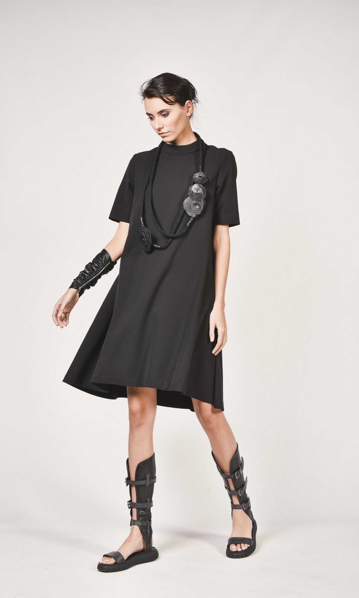 Short Sleeve Mini Dress - AAKASHA