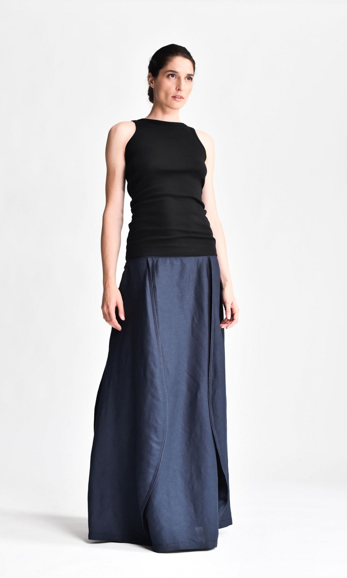 Linen Maxi Skirt - AAKASHA