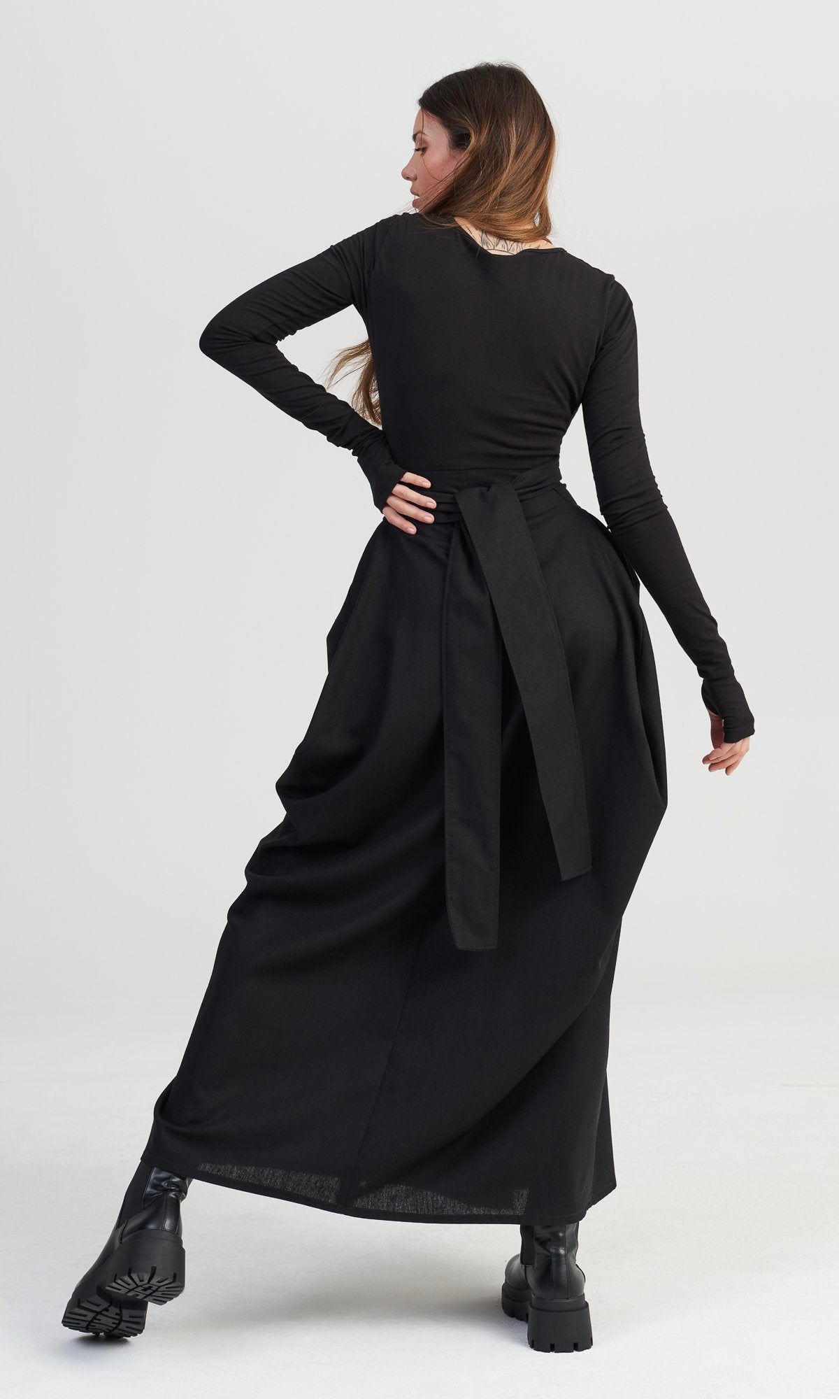 Maxi Dress with Belt - AAKASHA