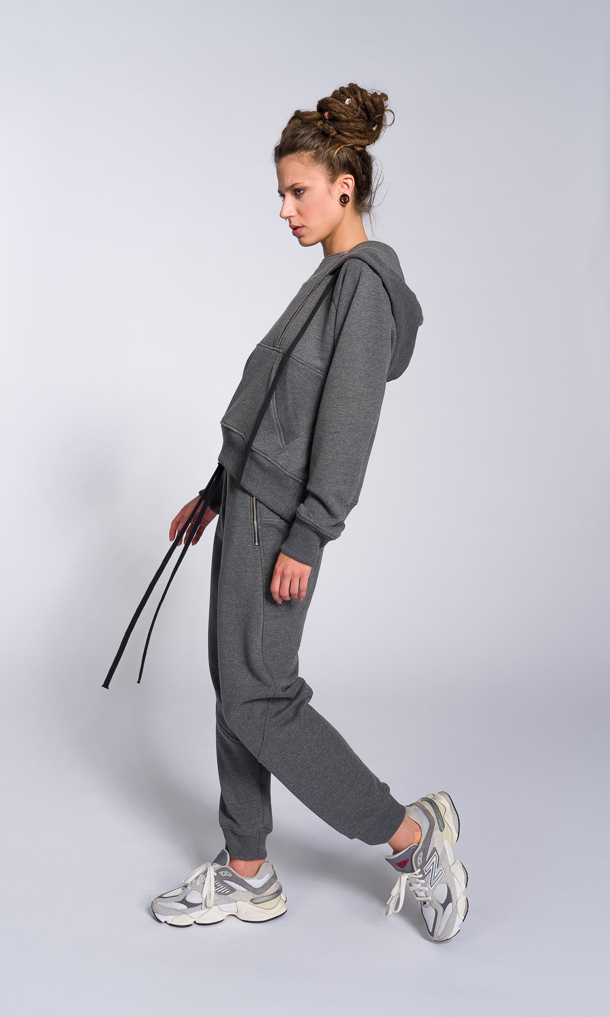 Cuffed Sweatpants with Pockets - AAKASHA