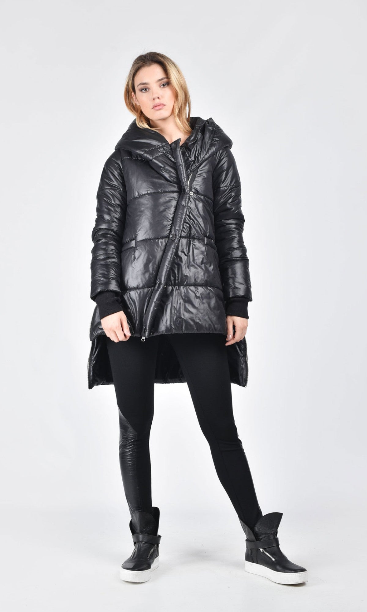 Side Zippered Quilted Jacket