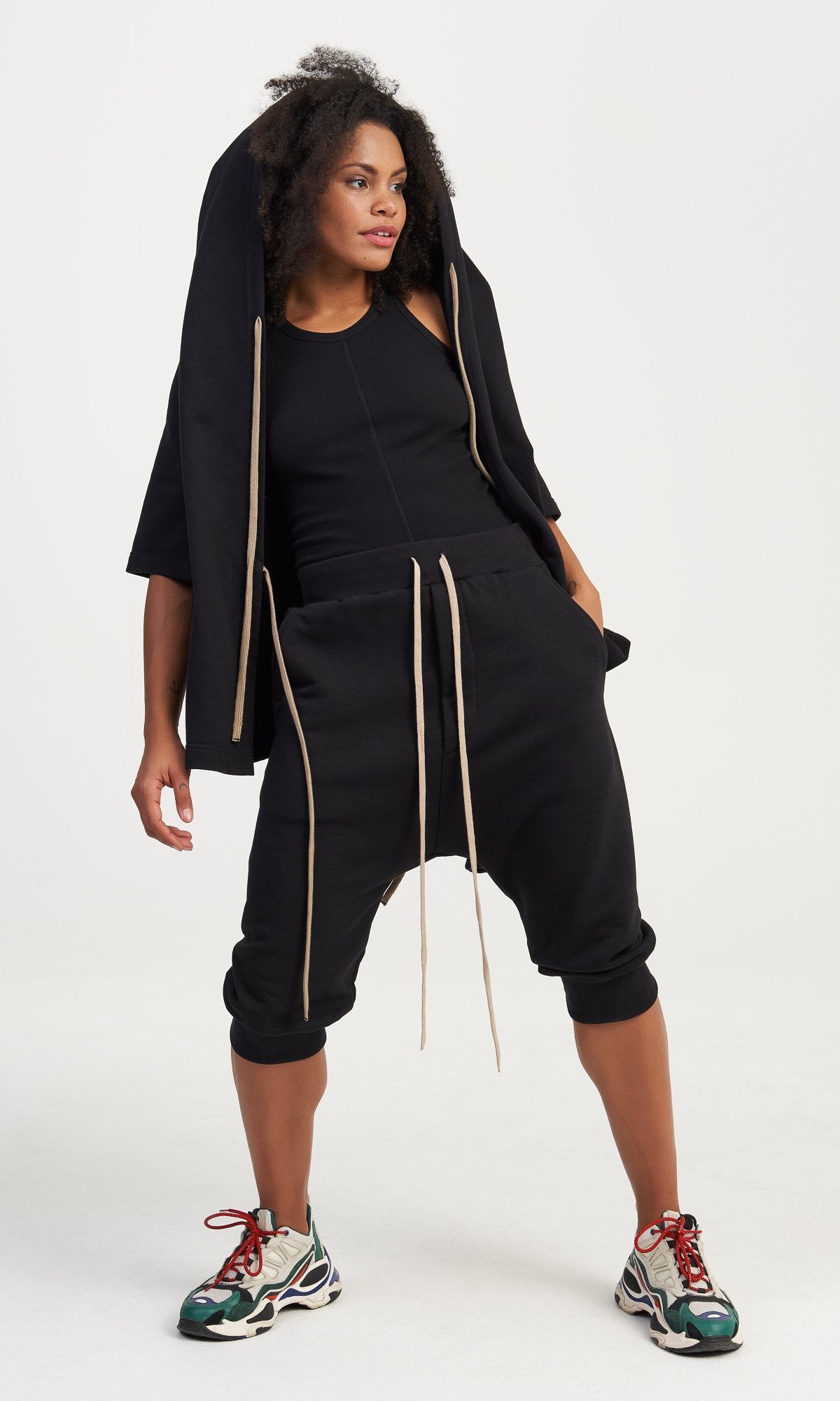 Knee Length Cotton Joggers - AAKASHA