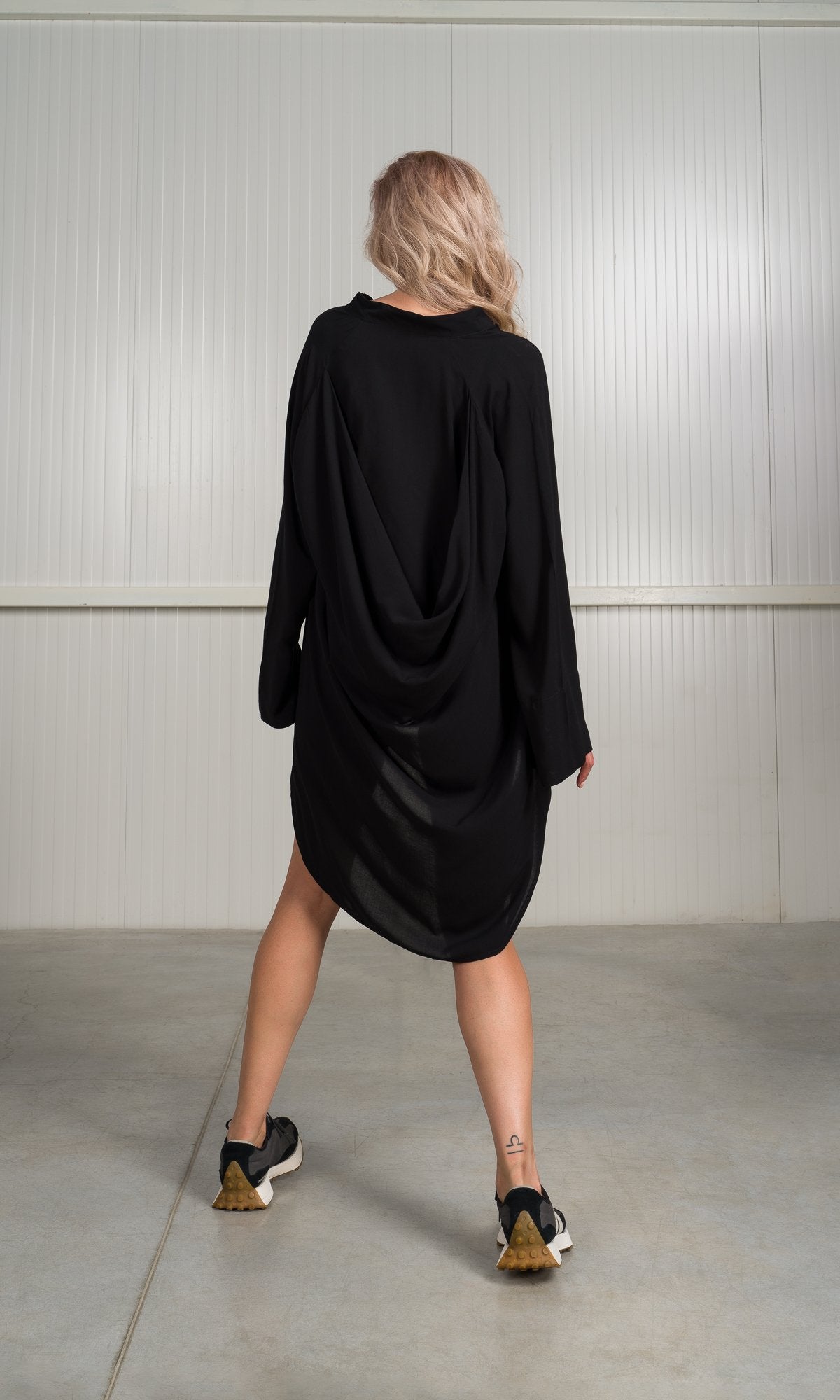 Draped Back Tunic Shirt - AAKASHA