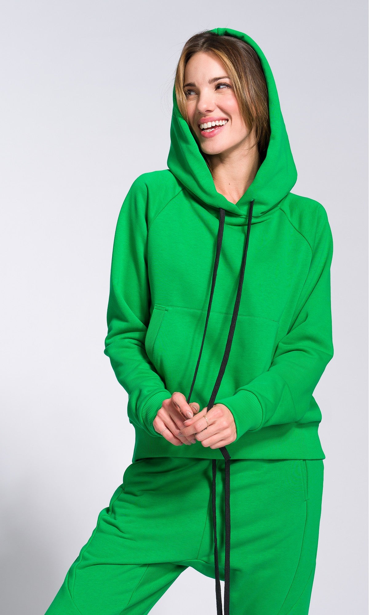 Kangaroo Pocket Hooded Sweatshirt - AAKASHA