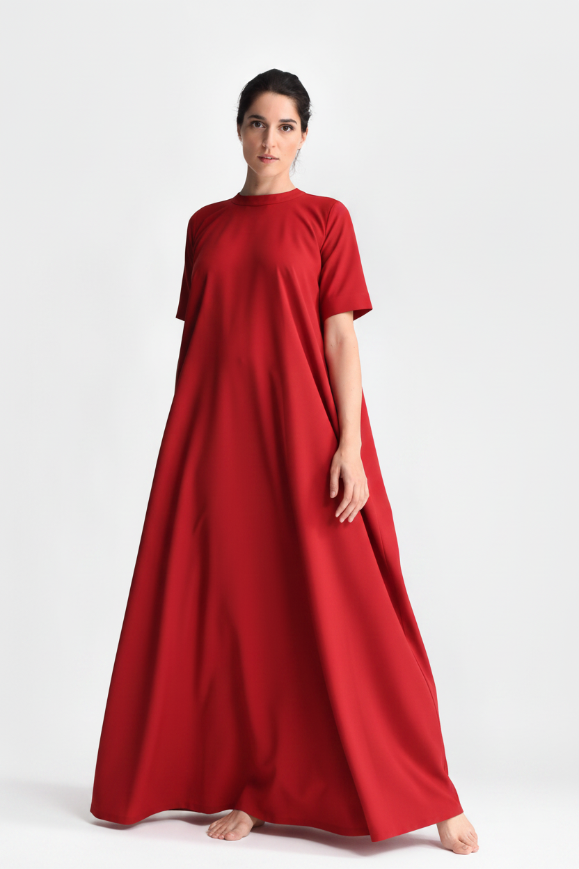 Short Sleeved Maxi Dress