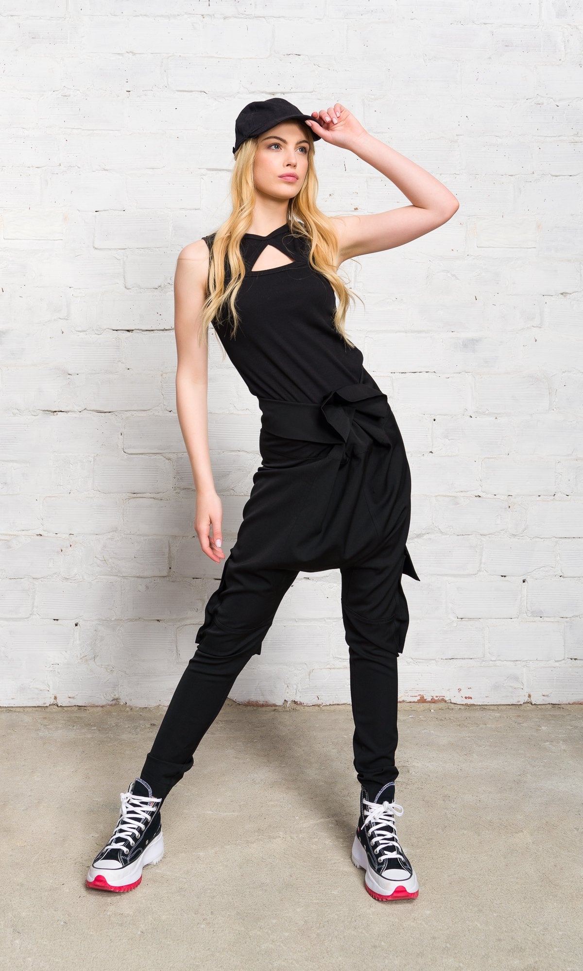 Drop Crotch Cargo Pants - AAKASHA