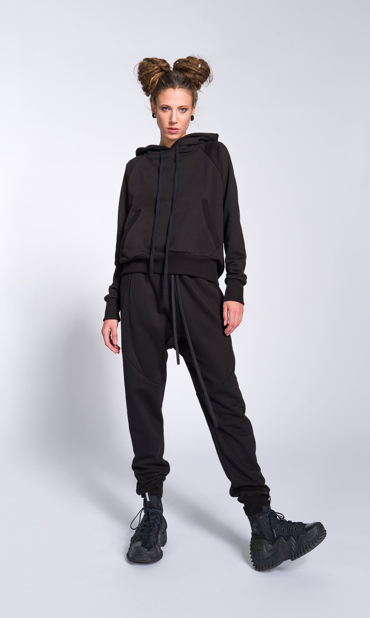 Drop Crotch Jogger Pants - AAKASHA