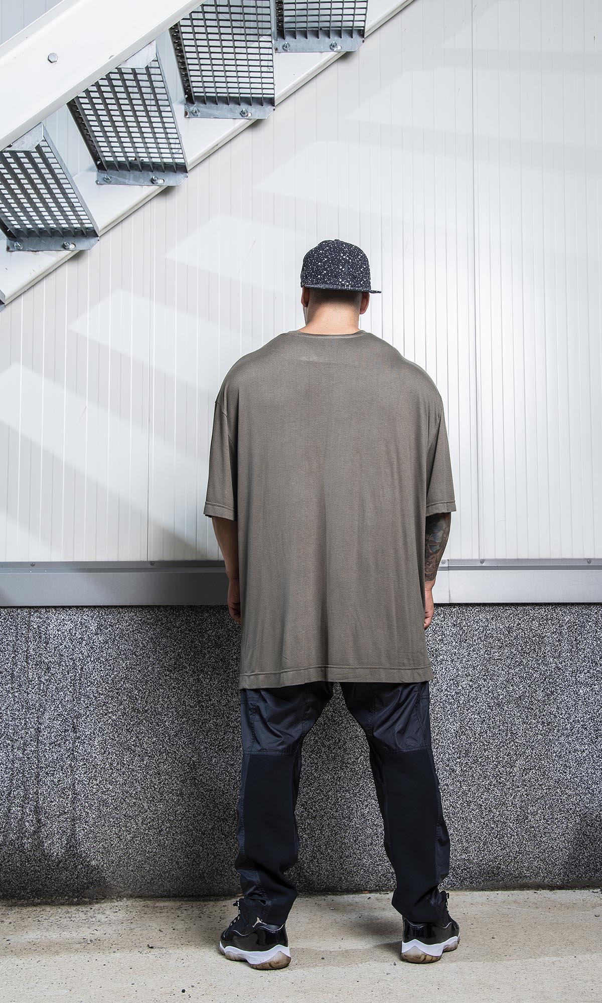 Oversized Split-Hem T-Shirt - AAKASHA