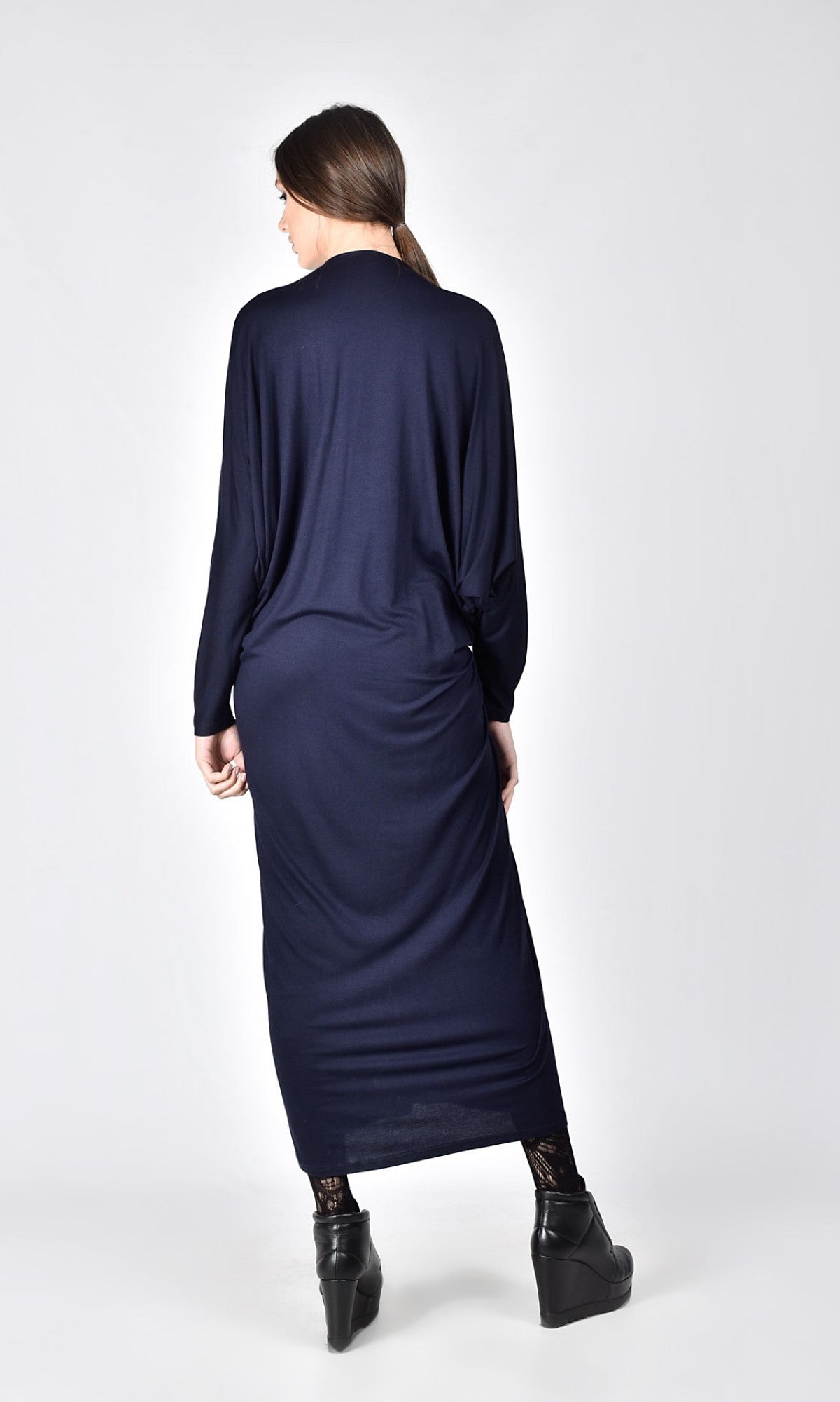 Maxi Kaftan Dress with Batwing Sleeves