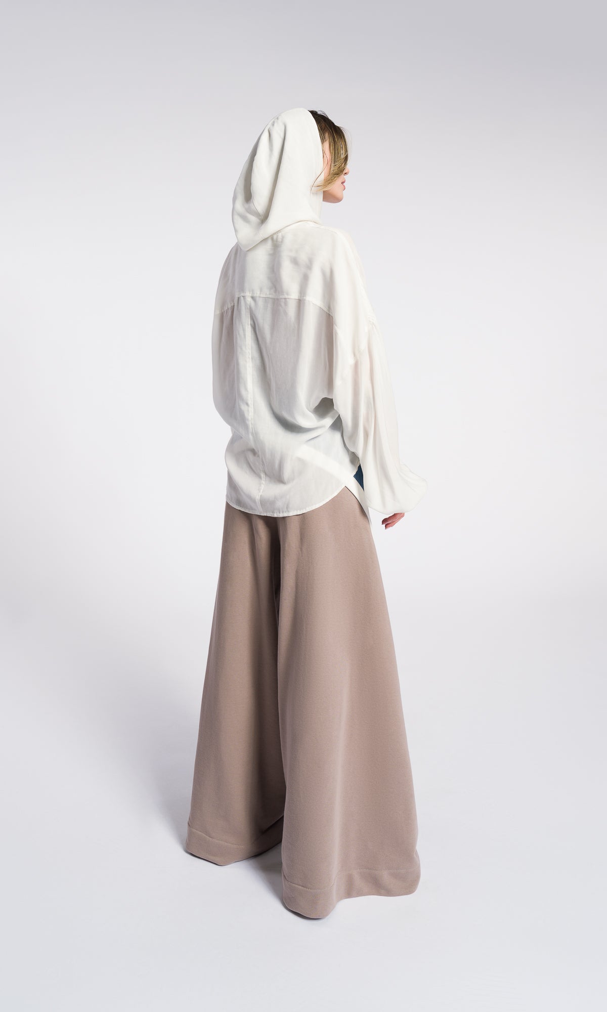 Oversize Shirt Extra Large Hooded Top Viscose Shirt with pockets and Buffon Wide Sleeves Summer Lightweight Bohemian Tunic