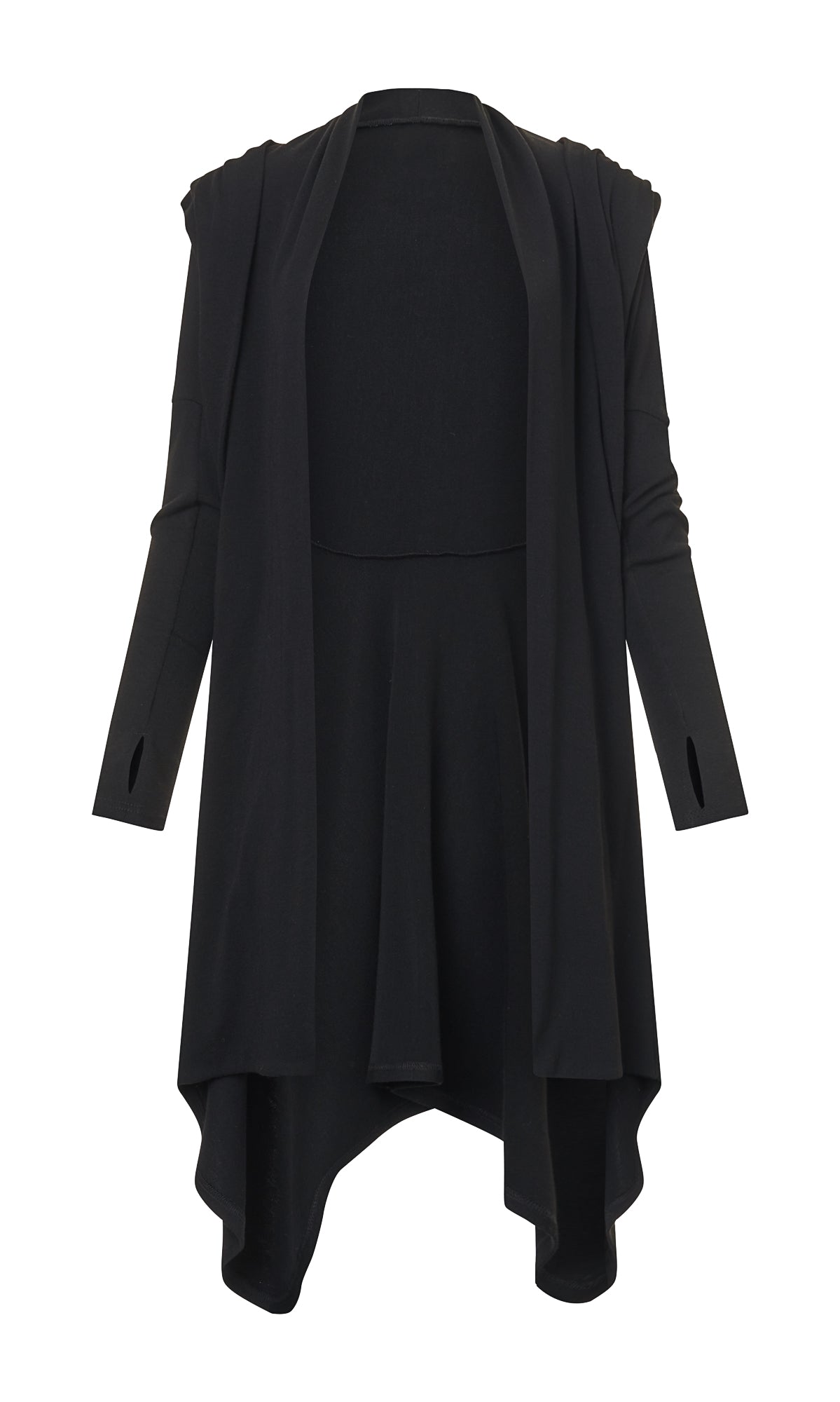 Back Drapes Fine Knit Cardigan - AAKASHA