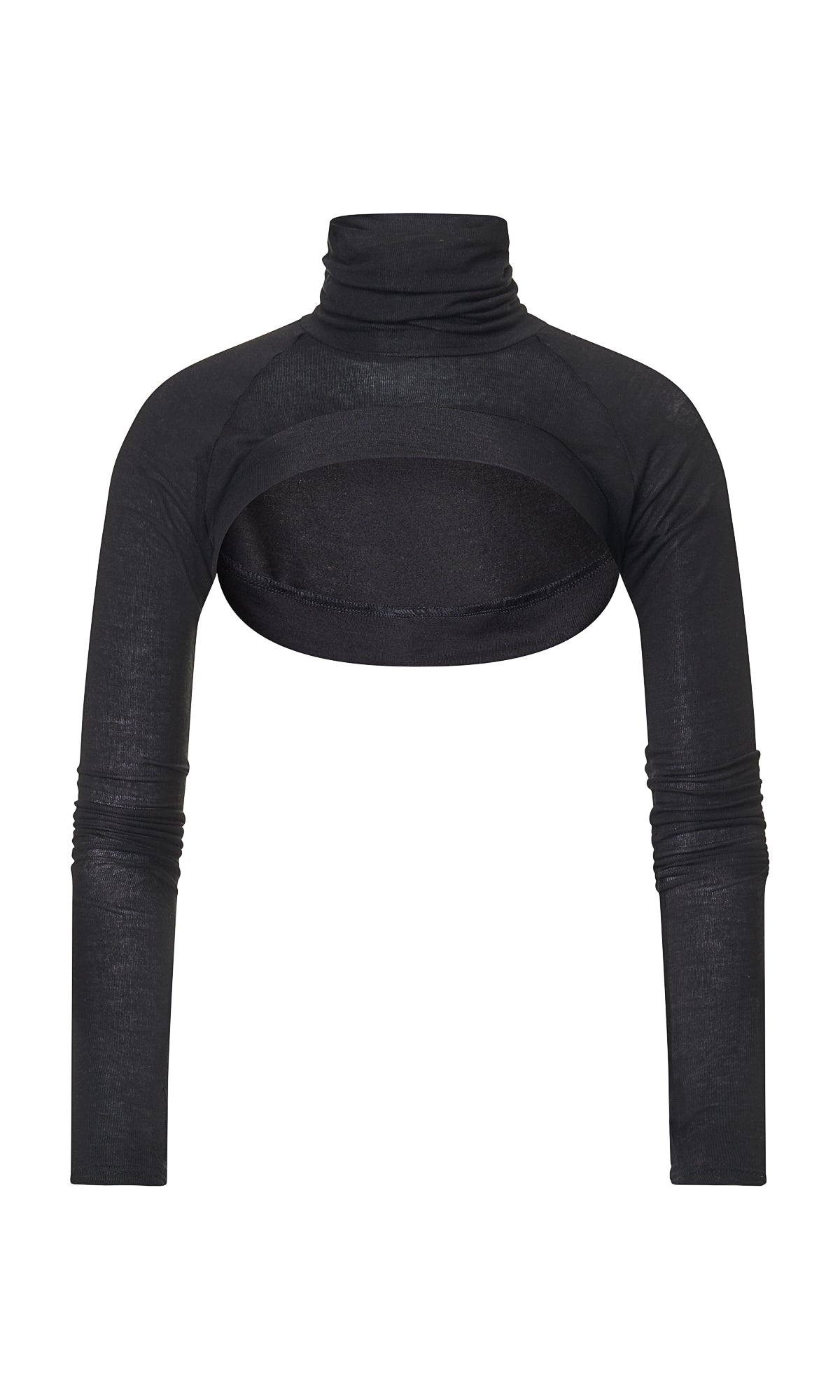 Long Sleeve Turtleneck Shrug - AAKASHA