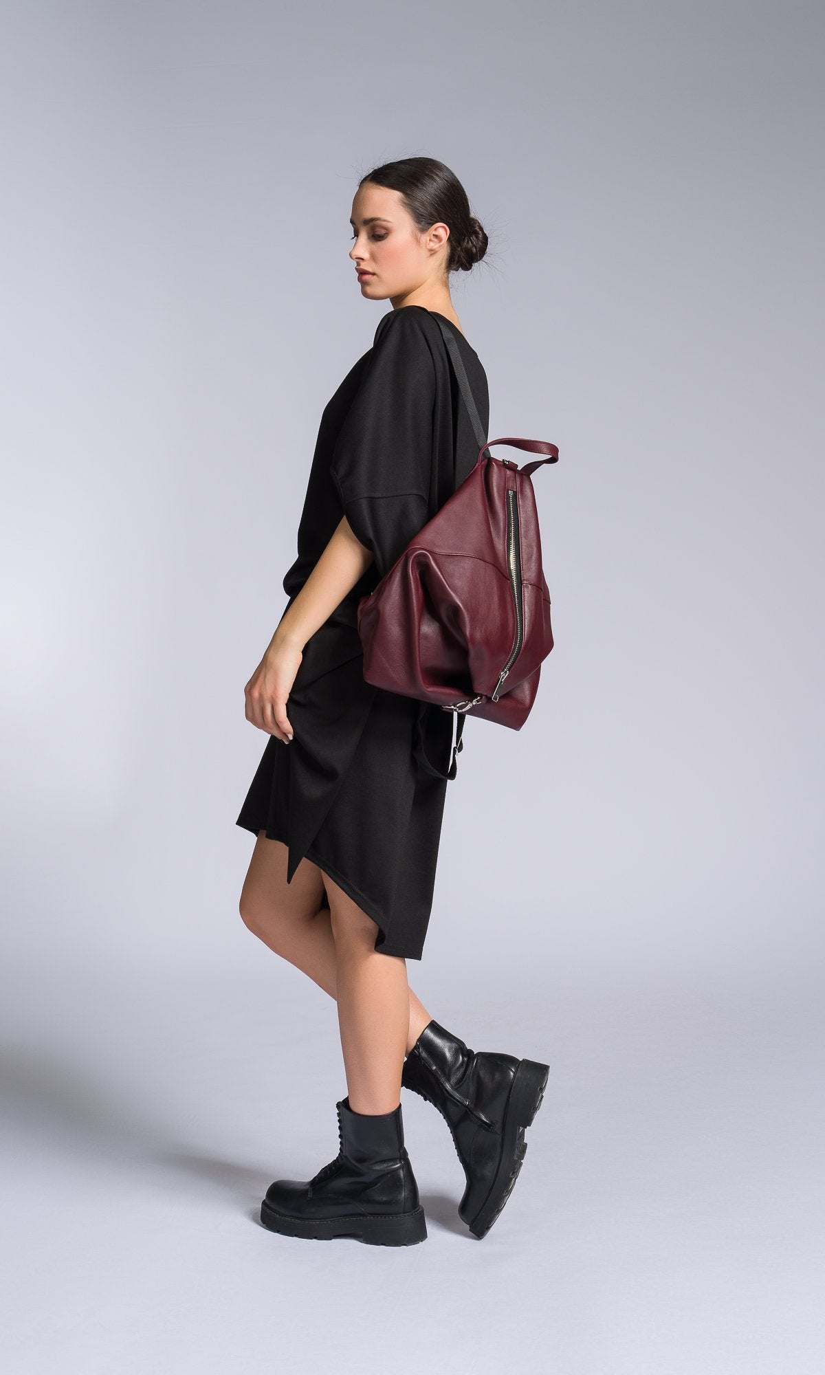 Leather Folding Backpack - AAKASHA