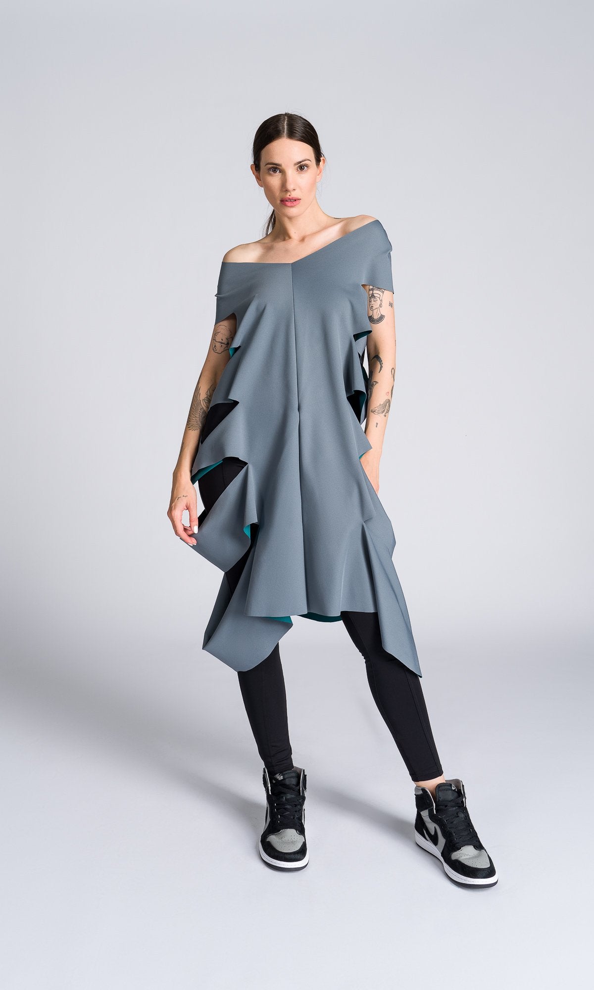 Sleeveless Tunic with Side Cutouts - AAKASHA