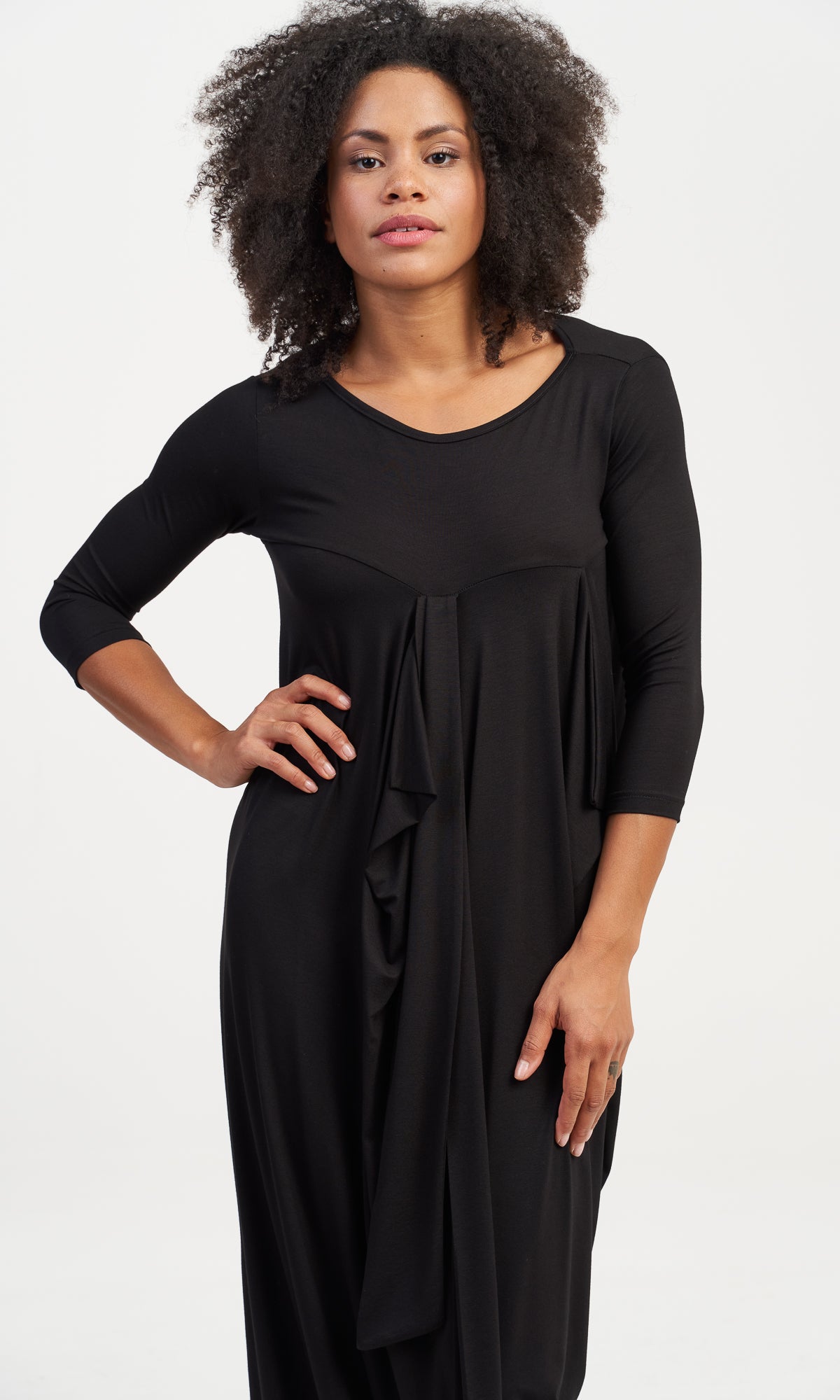 Long Asymmetric Dress with Side Slit