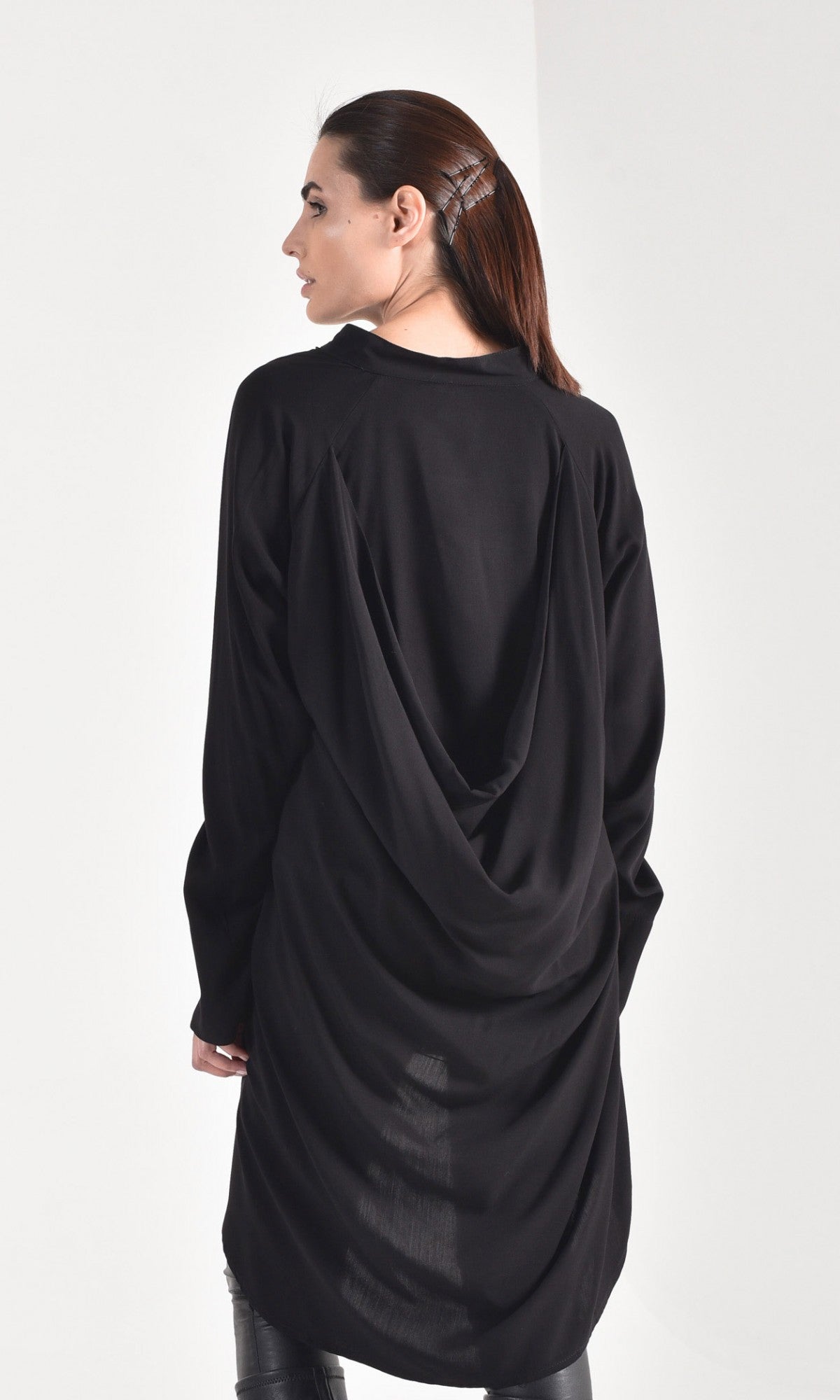 Draped Back Tunic Shirt - AAKASHA