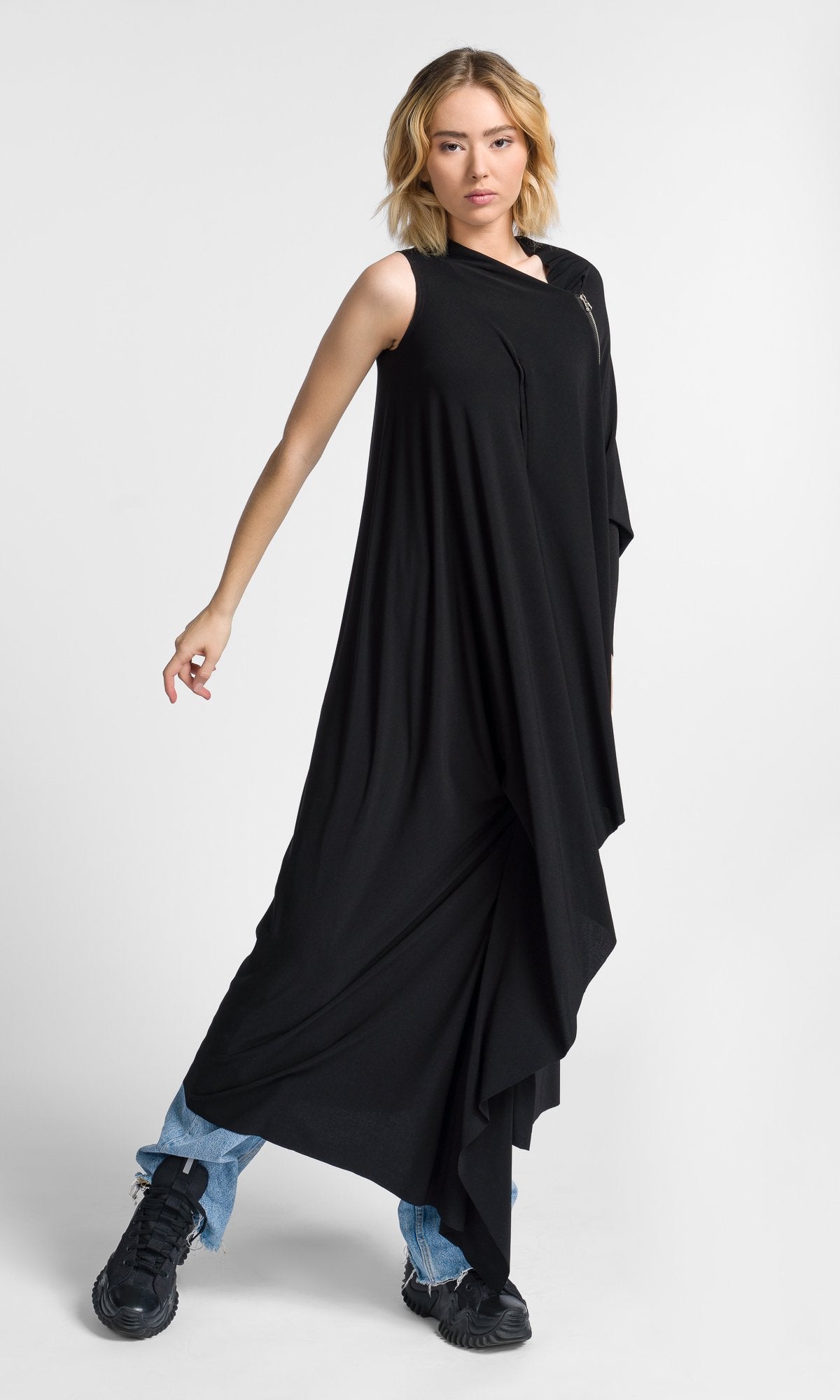 Multi Way Long Tunic Vest