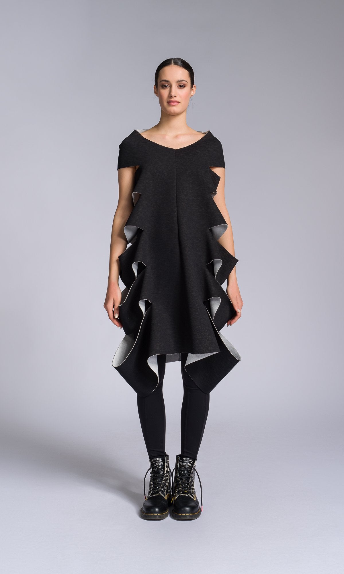 Neoprene Tunic with Side Cutouts - AAKASHA