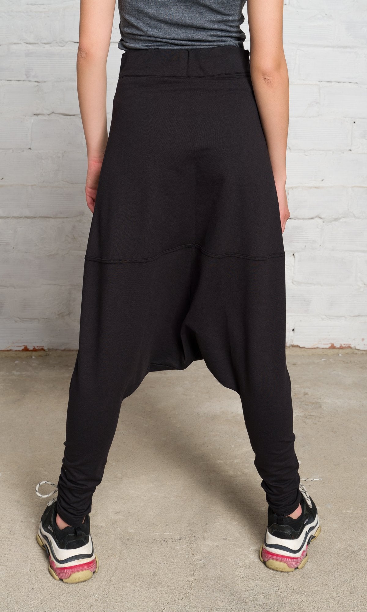 Drop Crotch Pants with Slim Legs - AAKASHA