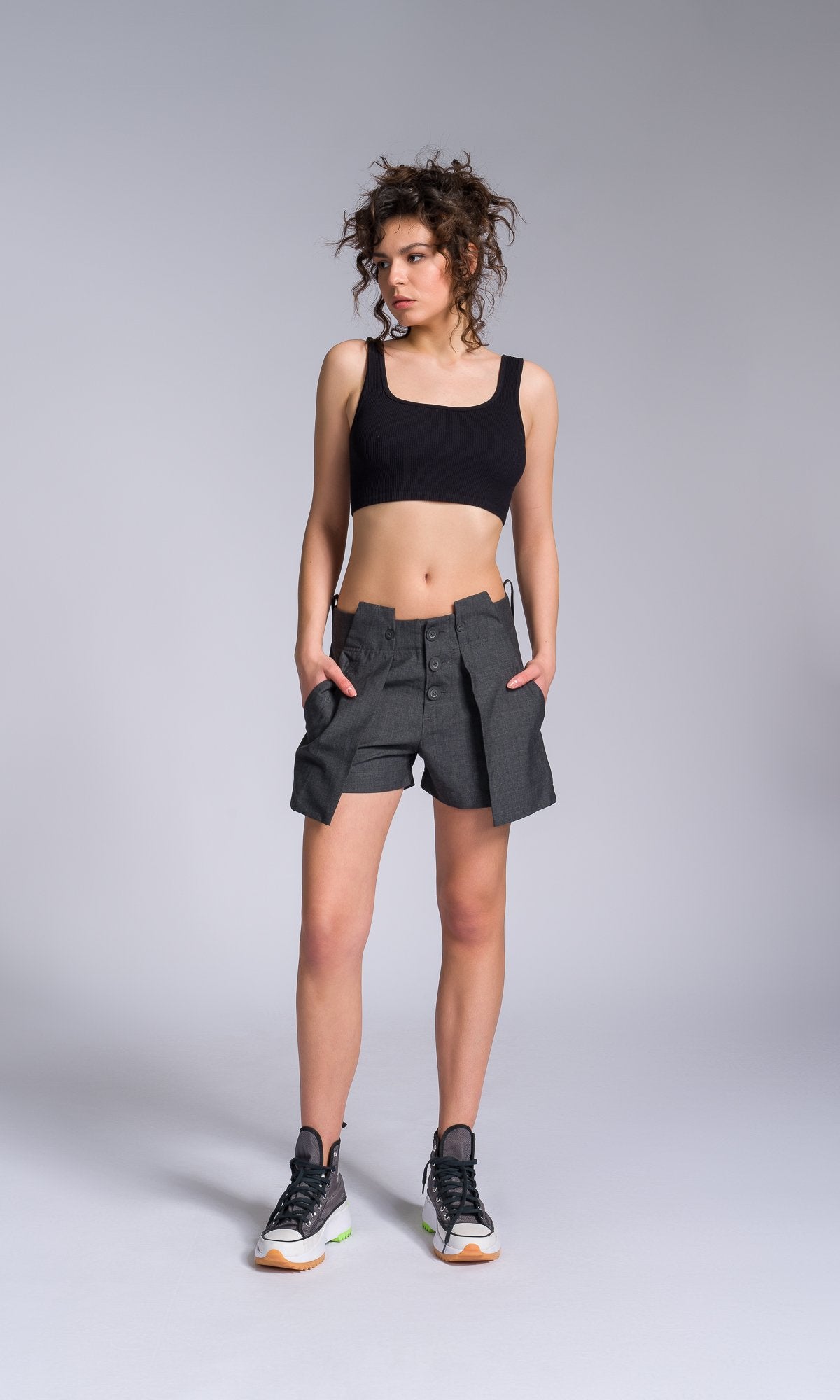 Cool Wool Shorts with Large Pockets