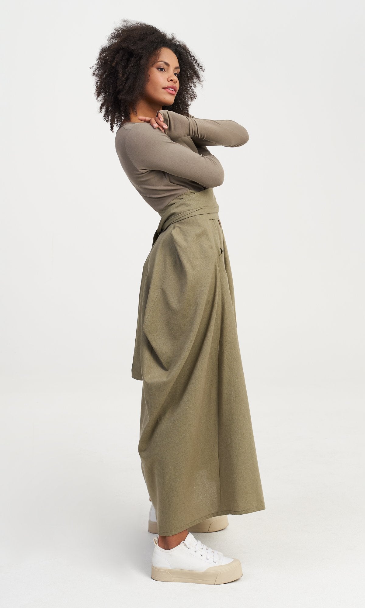 Maxi Dress with Belt - AAKASHA