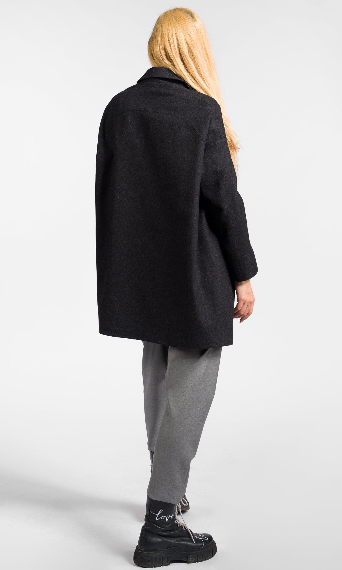 Straight Cashmere Short Coat