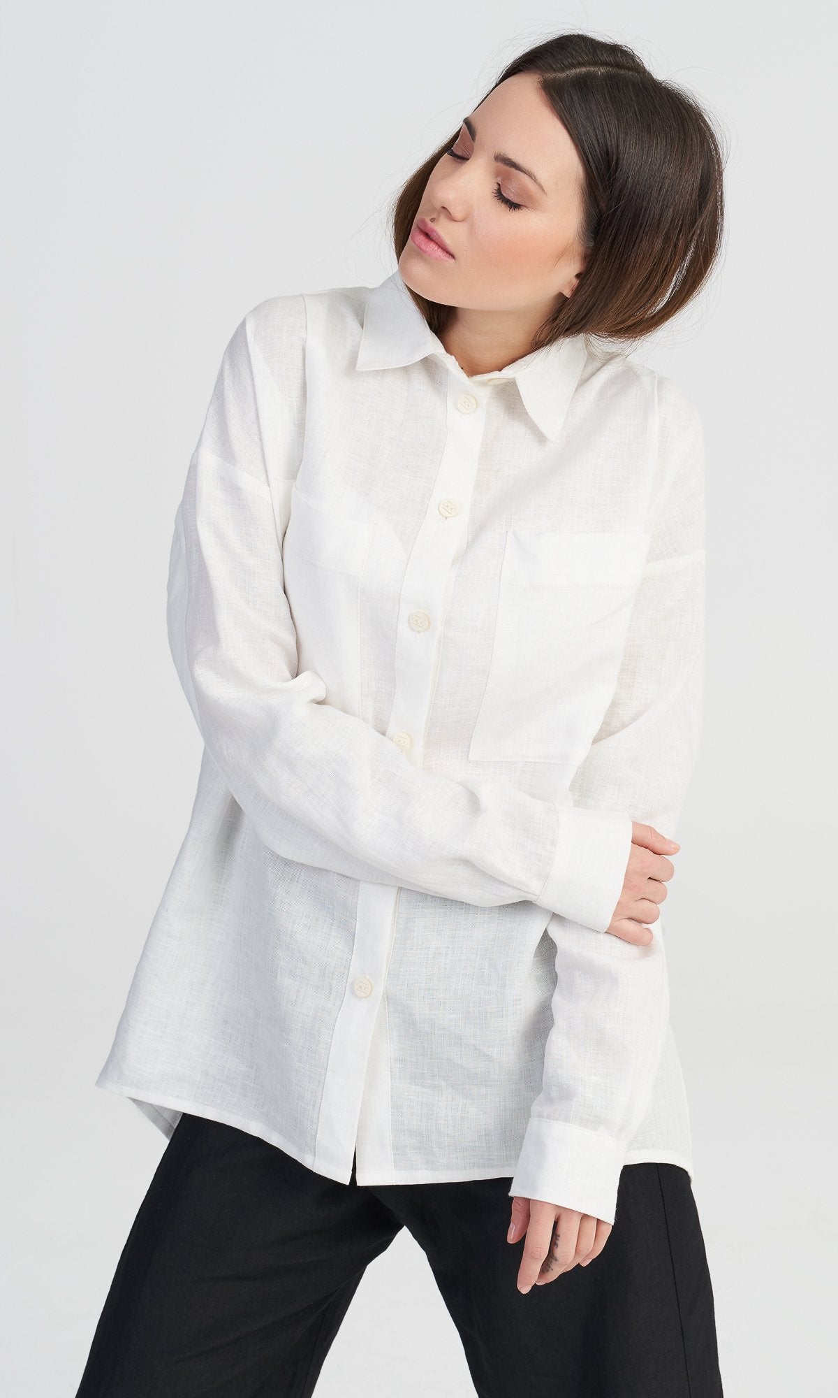 White Sparrow Linen Shirt - AAKASHA