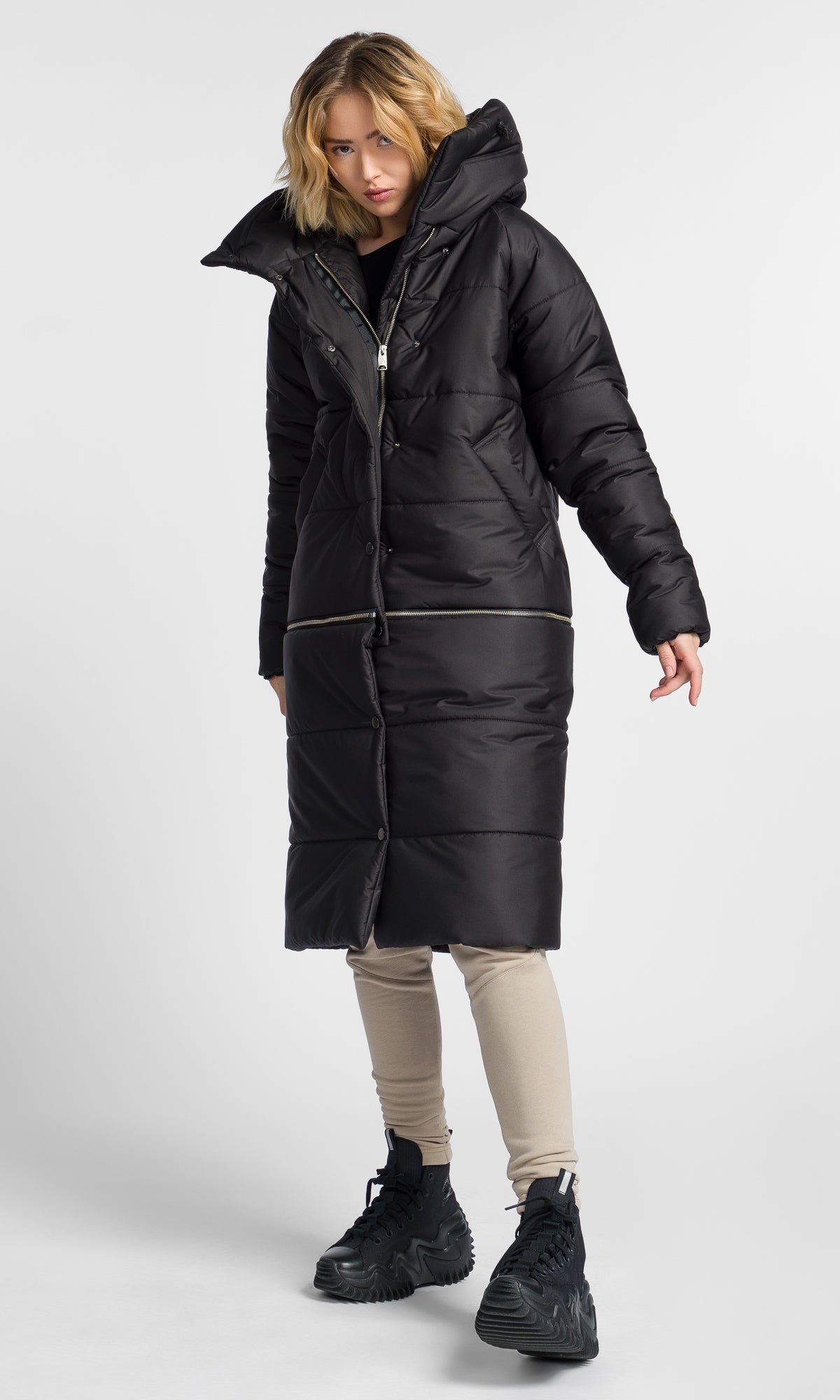 Detachable Straight Quilted Jacket