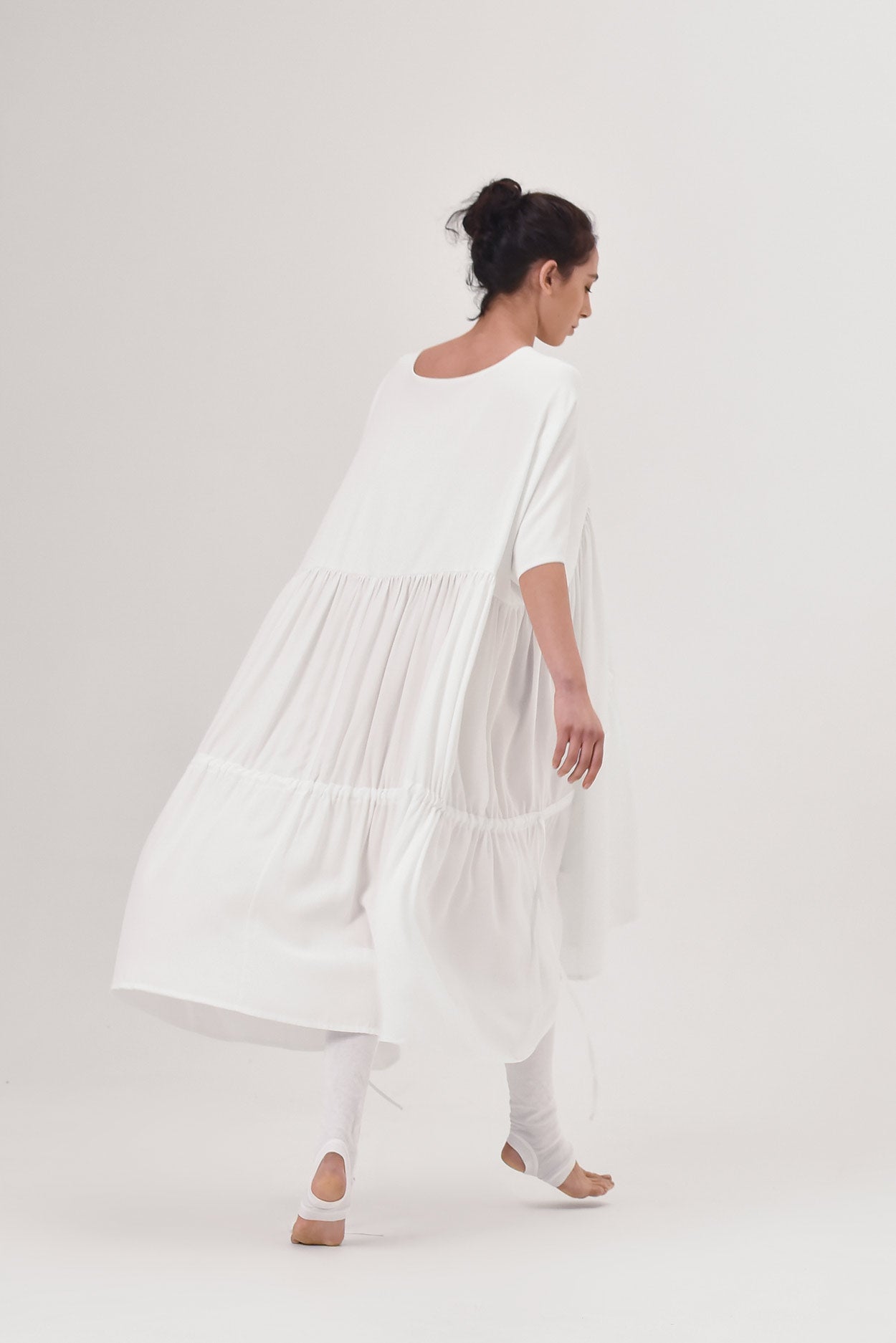 Maxi Chiffon Draped Dress