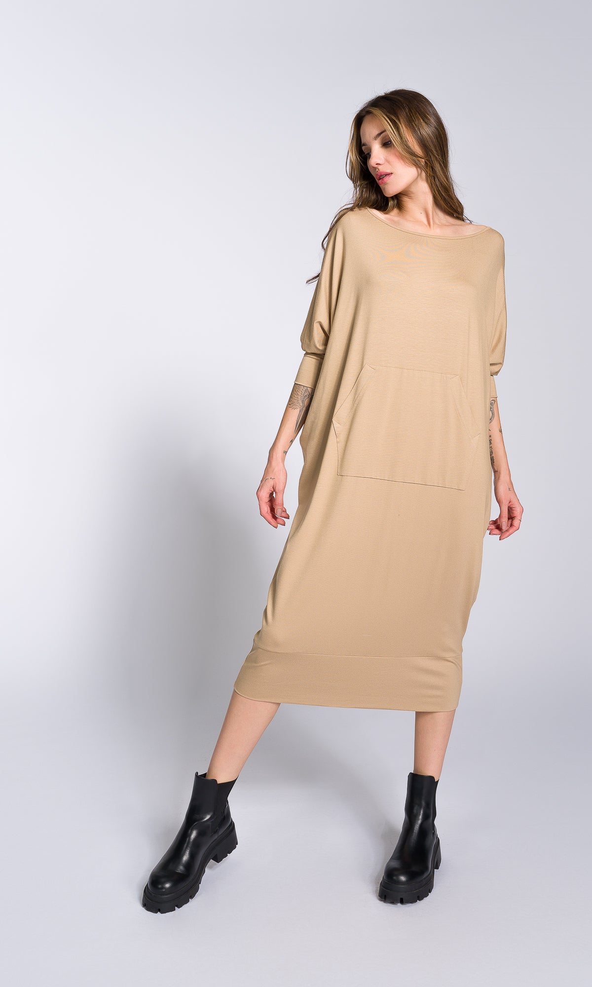 Open Back Modular Midi Dress - AAKASHA