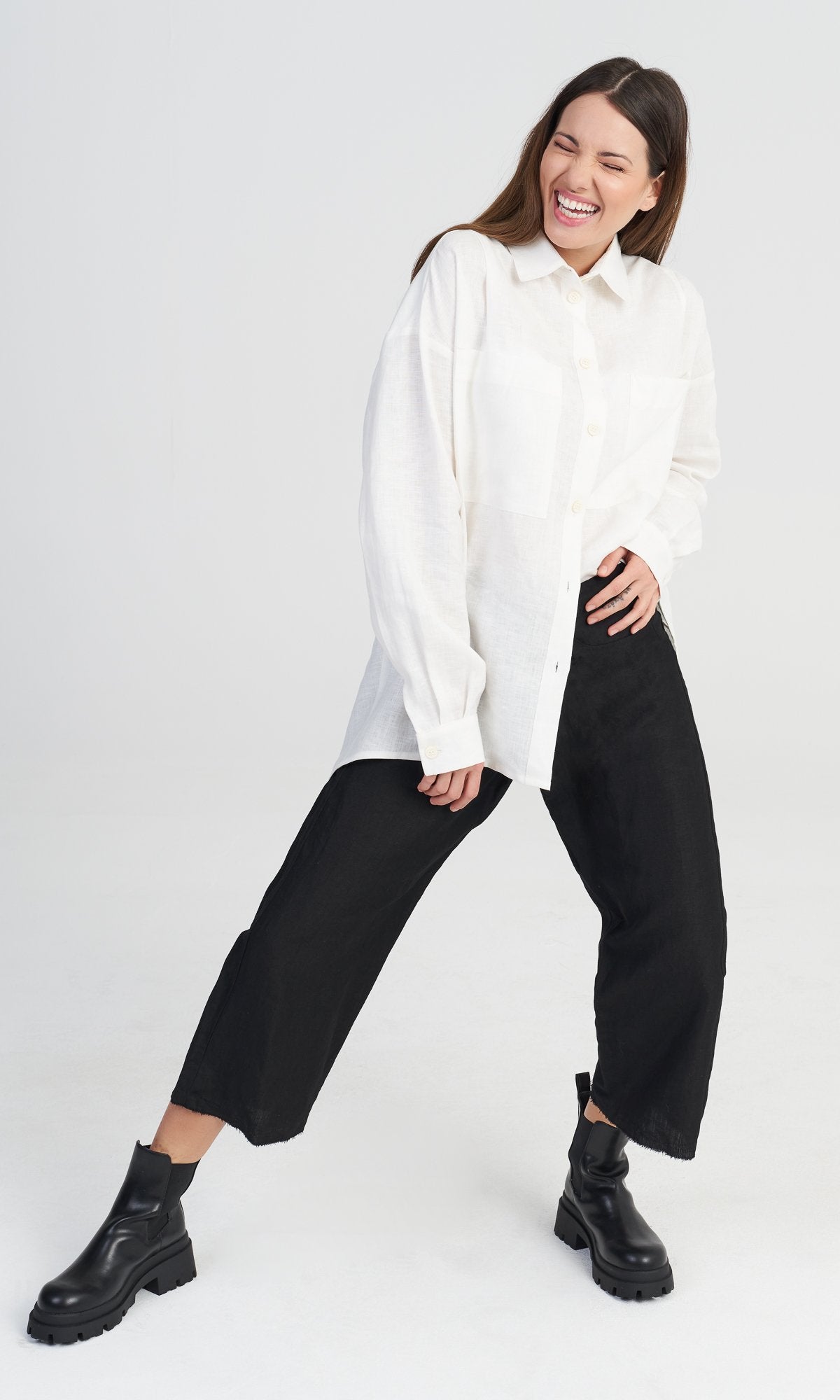 White Sparrow Linen Shirt - AAKASHA