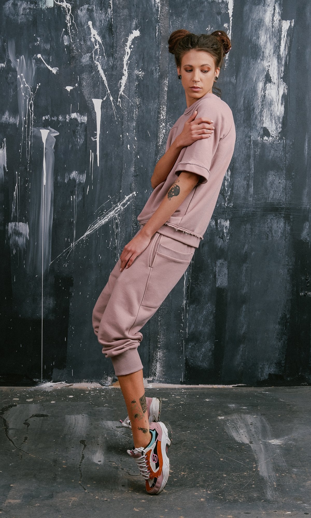 Knee Length Cotton Joggers - AAKASHA