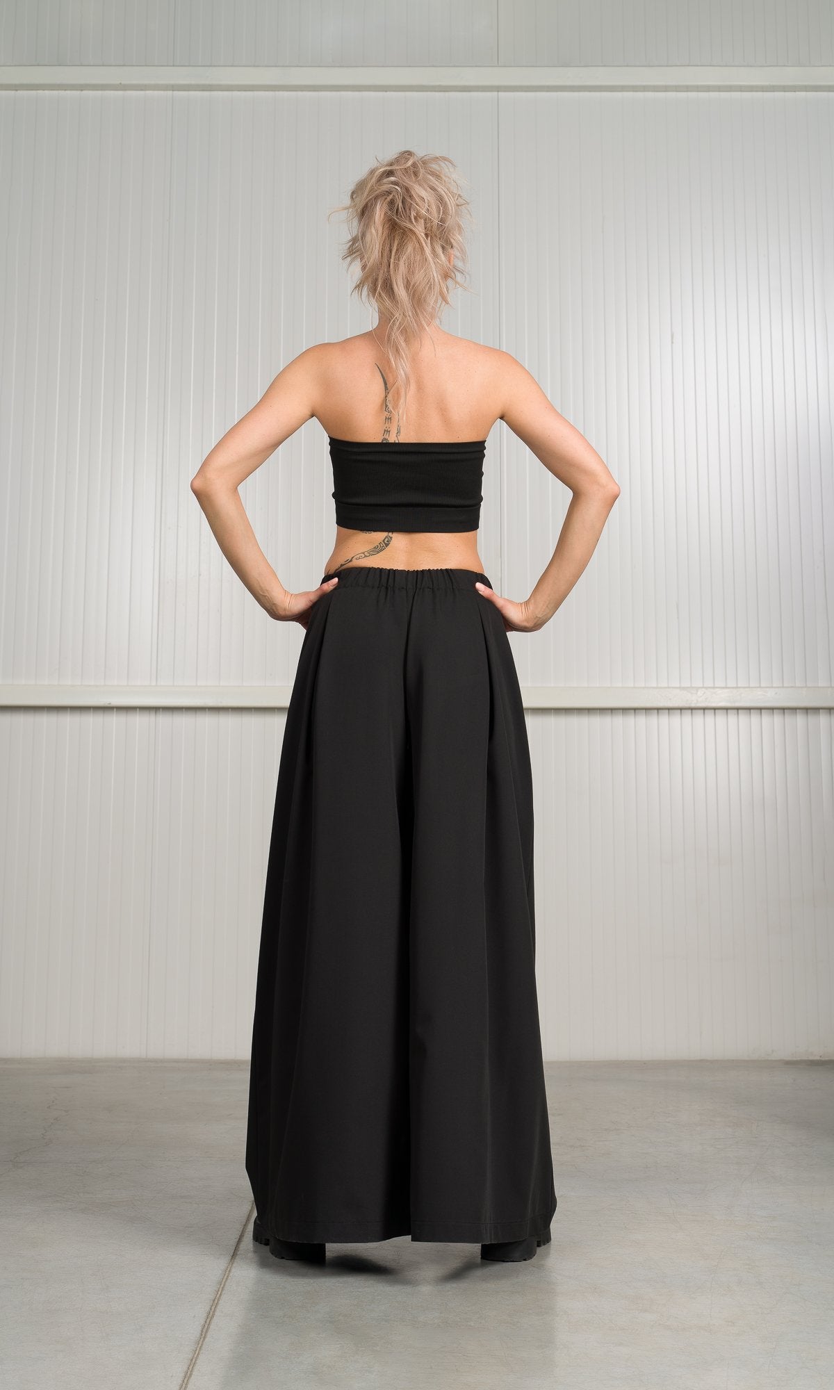 Wide Leg Skirt Pants - AAKASHA